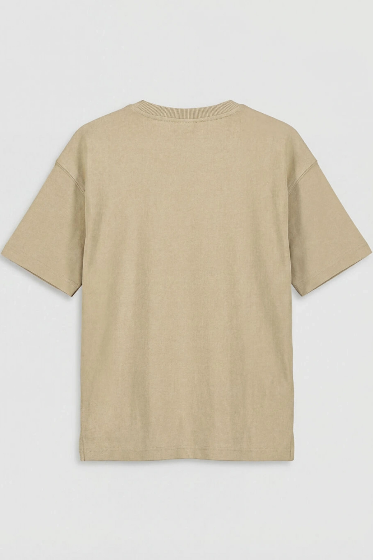 LCW Kids Haki Bisiklet Yaka Baskılı Erkek Çocuk Tişört