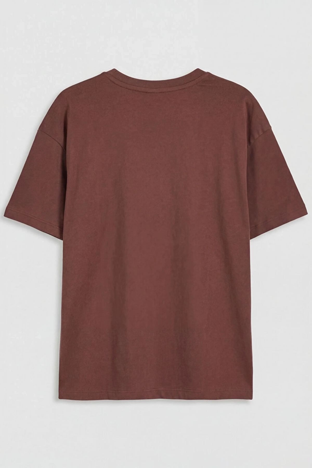 LCW Kids Kahverengi Baskılı Taş Detaylı Kız Çocuk Tişört