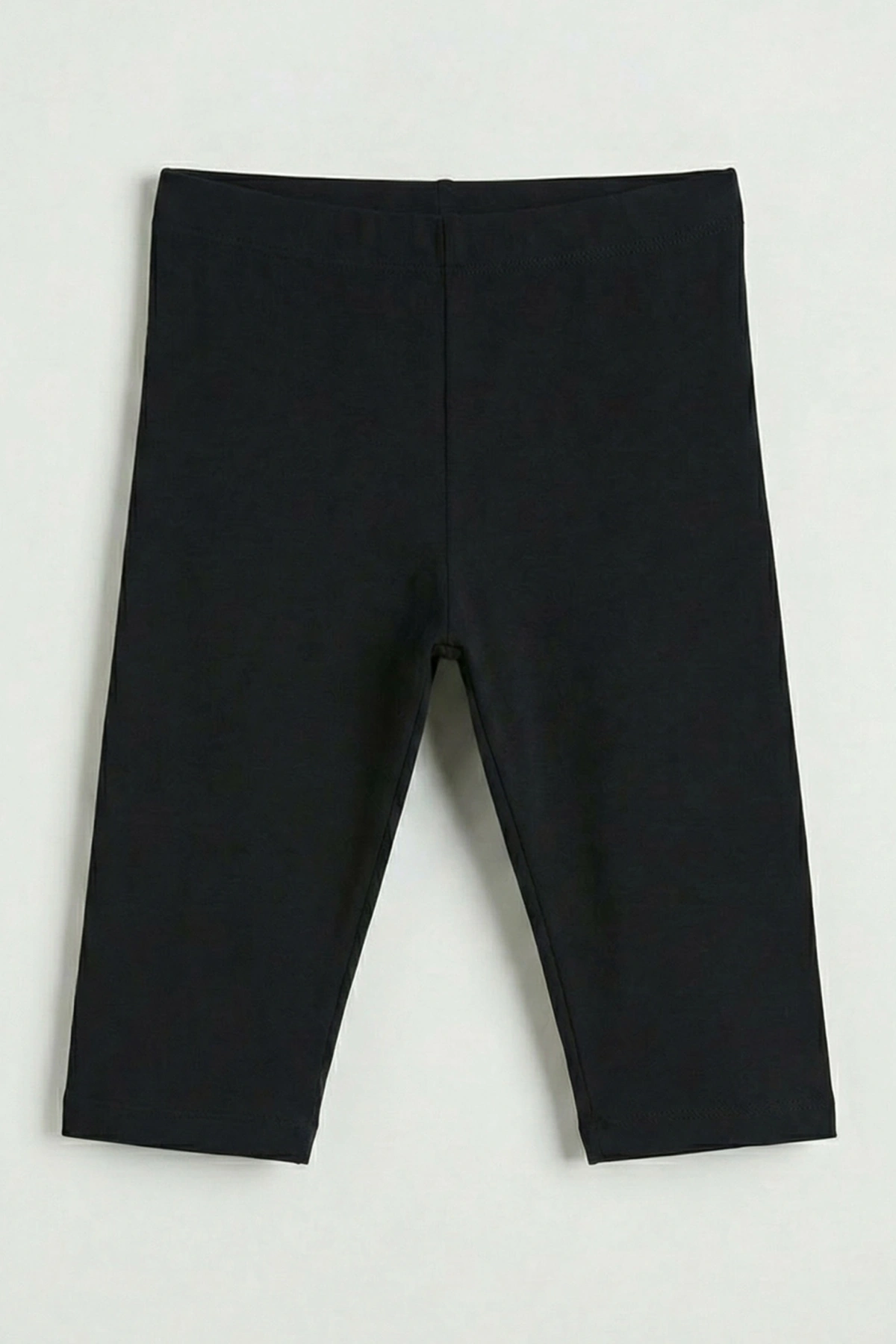 LCW Kids Siyah Beli Lastikli Kız Çocuk Tayt