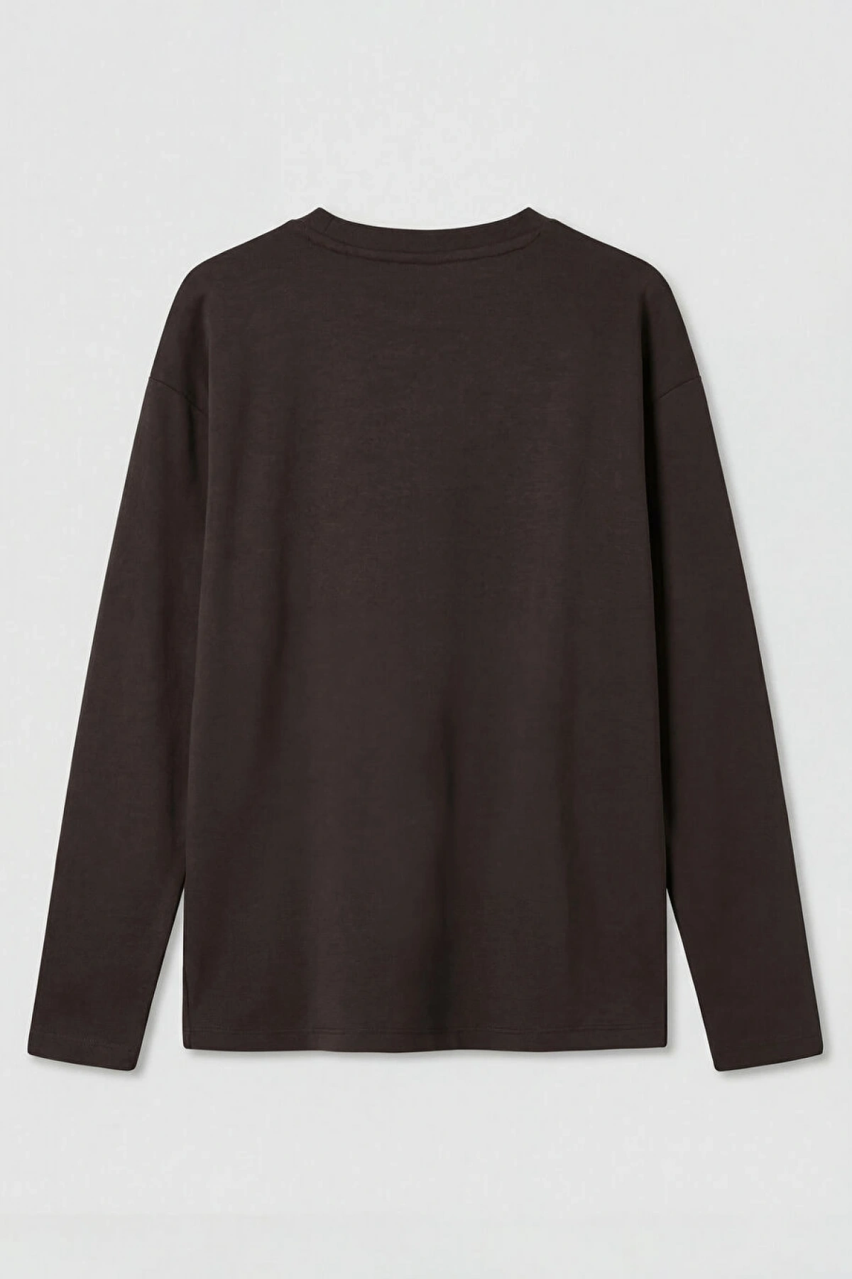 LCW Kids Kahverengi Bisiklet Yaka Kız Çocuk Soft Touch Tişört