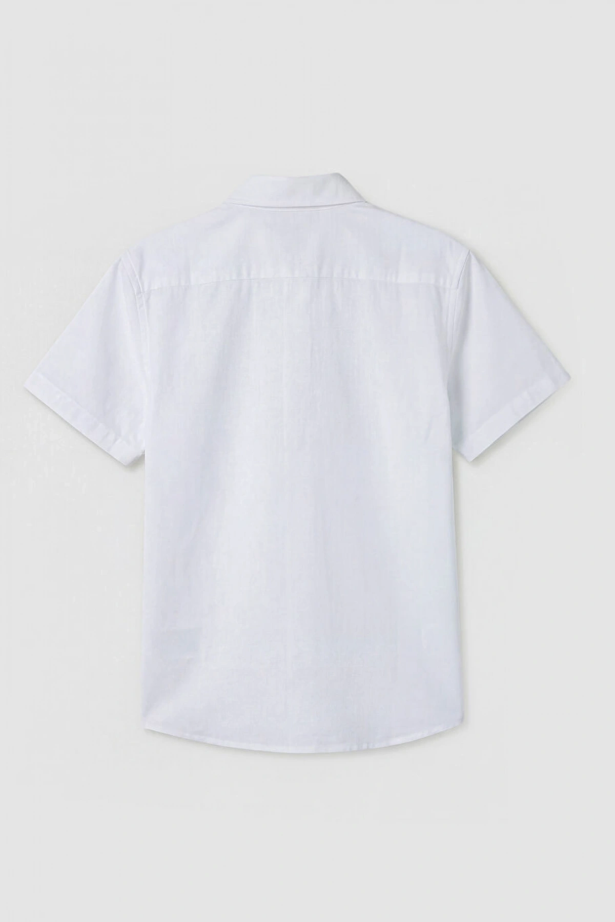 LCW Kids Beyaz Kısa Kollu Erkek Çocuk Gömlek