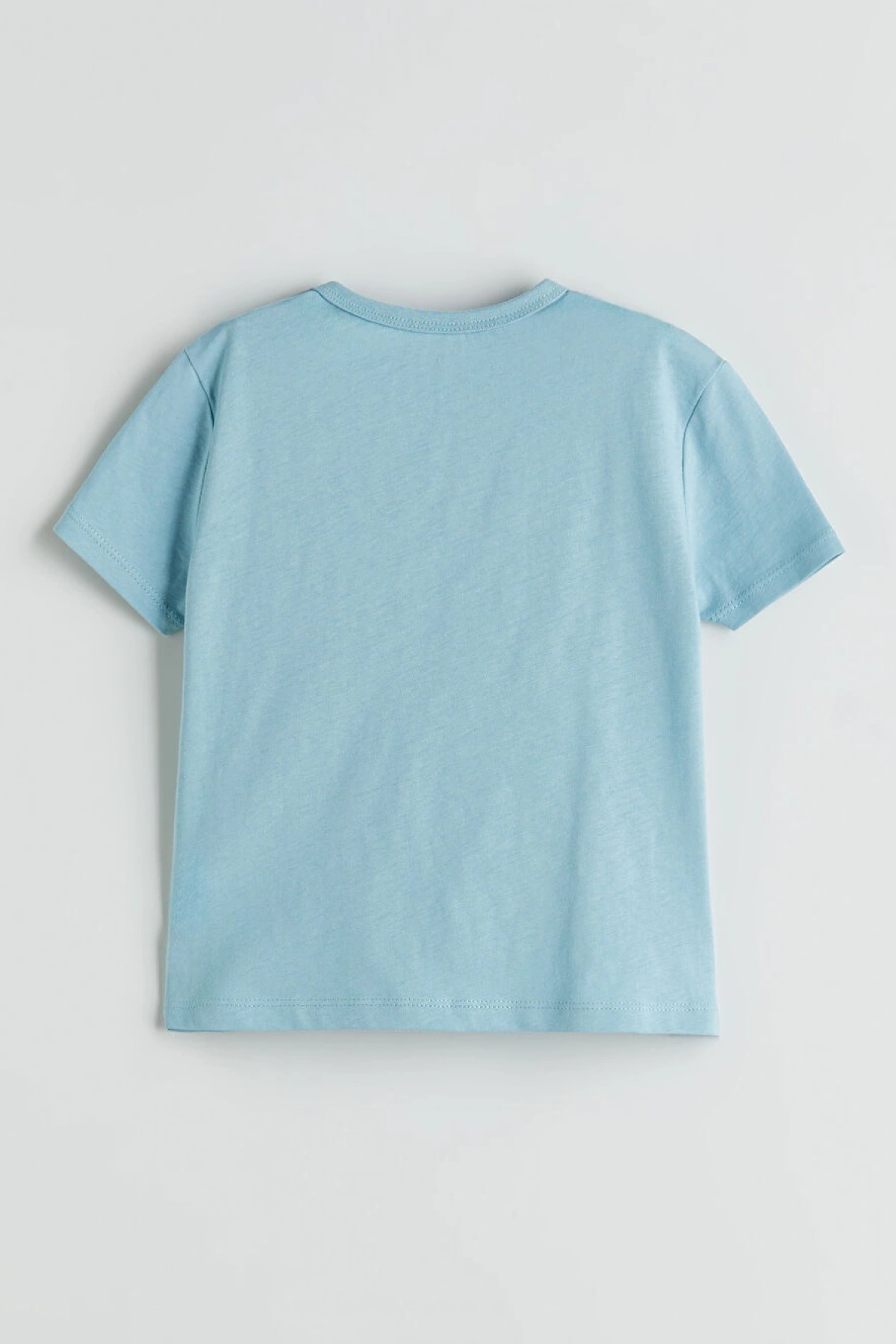 LCW baby Mavi Baskılı Erkek Bebek Tişört Ve Şort 3lü Takım