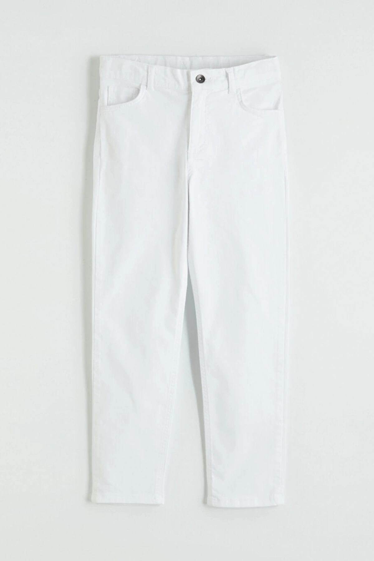 LCW Kids Beyaz Slim Fit Erkek Çocuk Pantolon