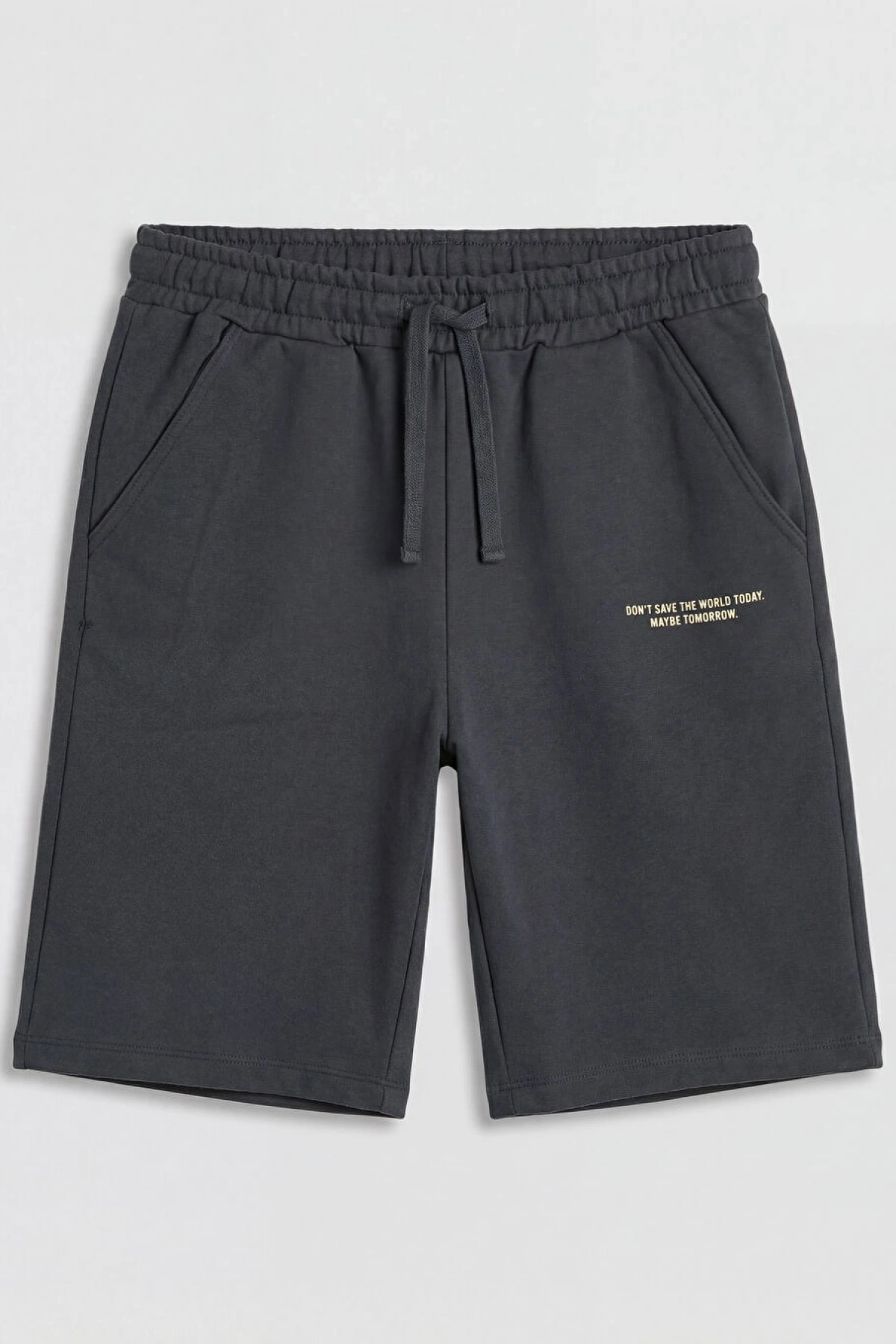 LCW Kids Antrasit Beli Lastikli Erkek Çocuk Şort 2li