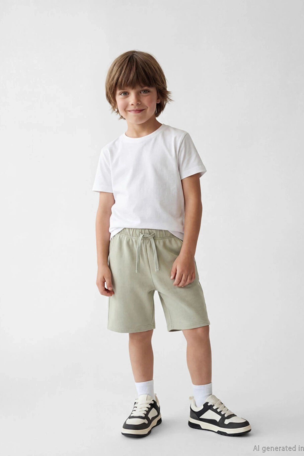 LCW Kids Antrasit Beli Bağcıklı Erkek Çocuk Şort 2li