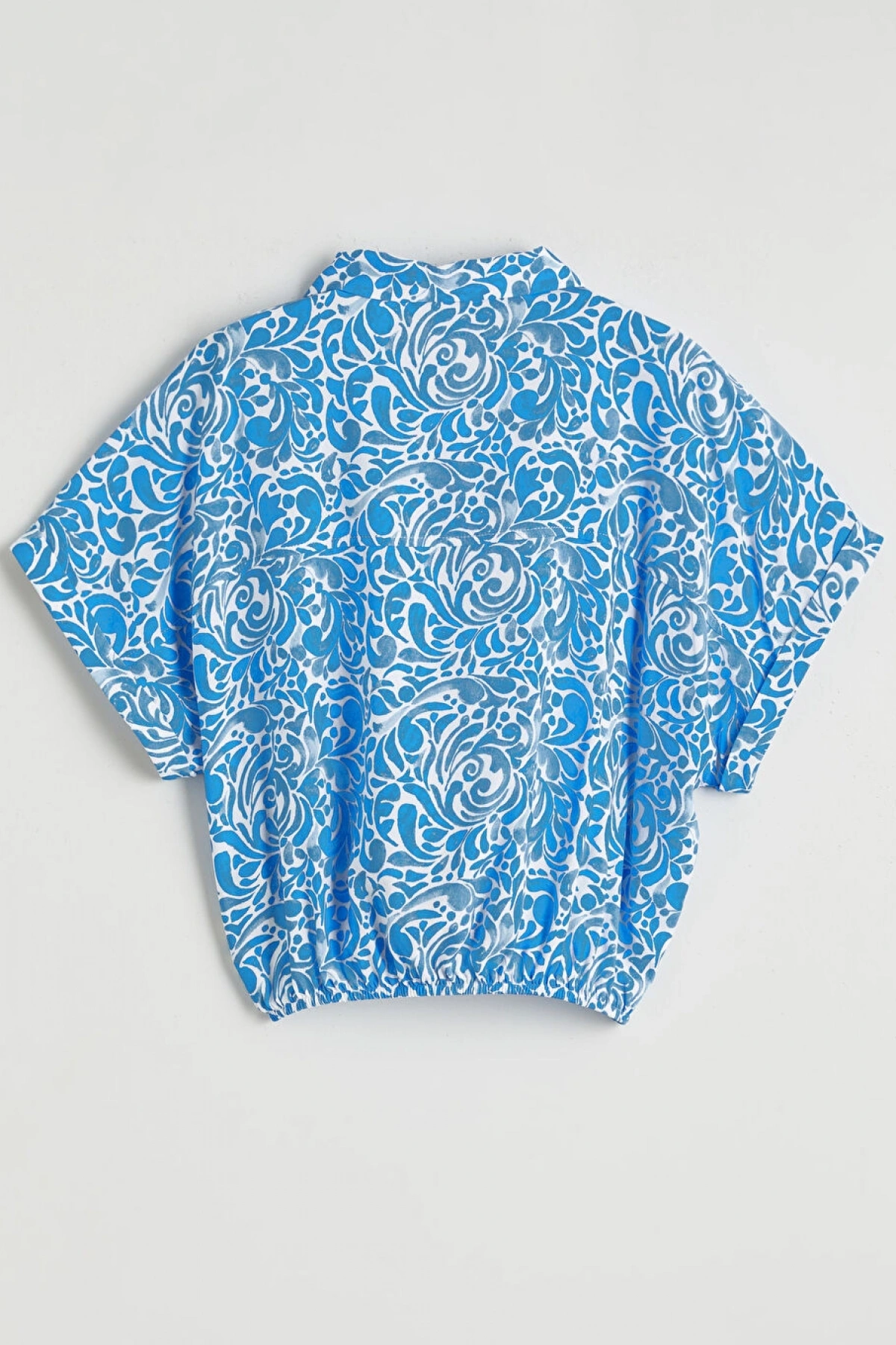 LCW Kids Ekru Desenli Kız Çocuk Gömlek