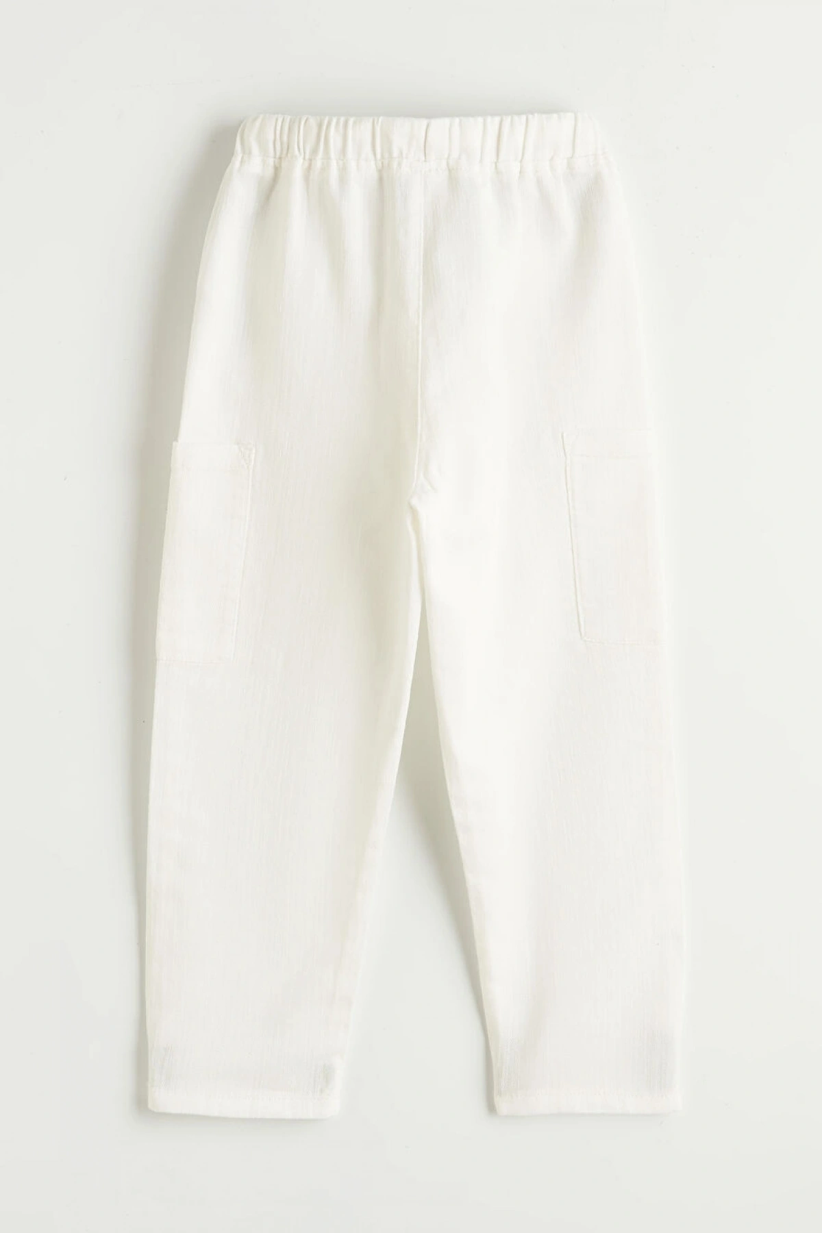 LCW Kids Ekru Beli Lastikli Erkek Çocuk Gabardin Pantolon