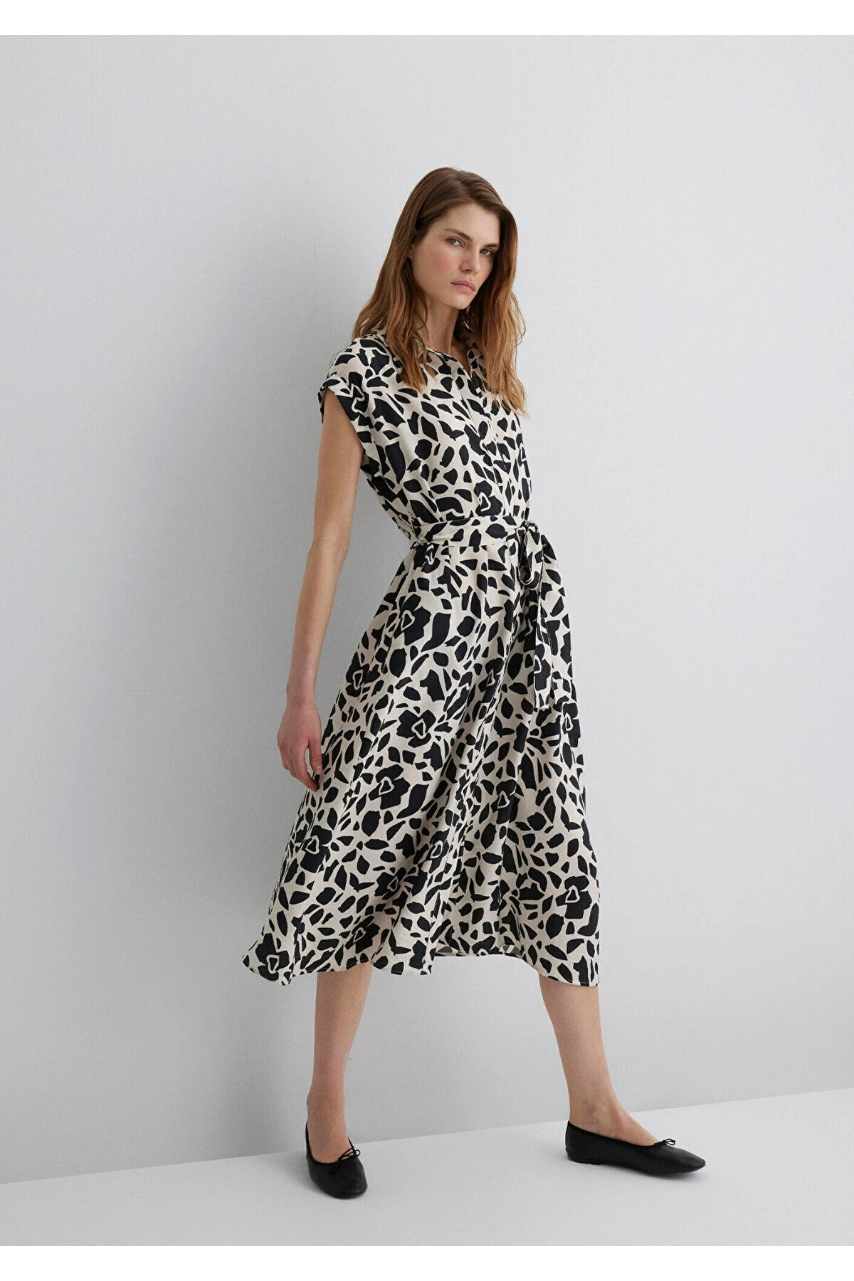 Mavi Baskılı Elbise 1310673-89865