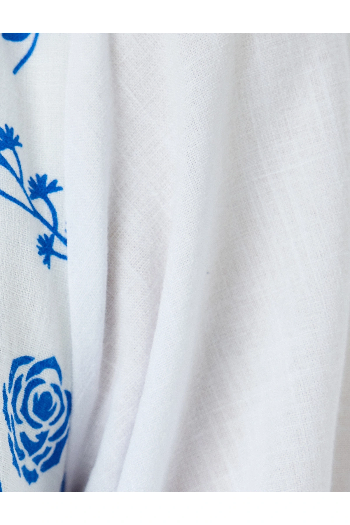 Koton Pamuklu Balon Kollu U Yaka Gipe Detaylı Maxi Elbise