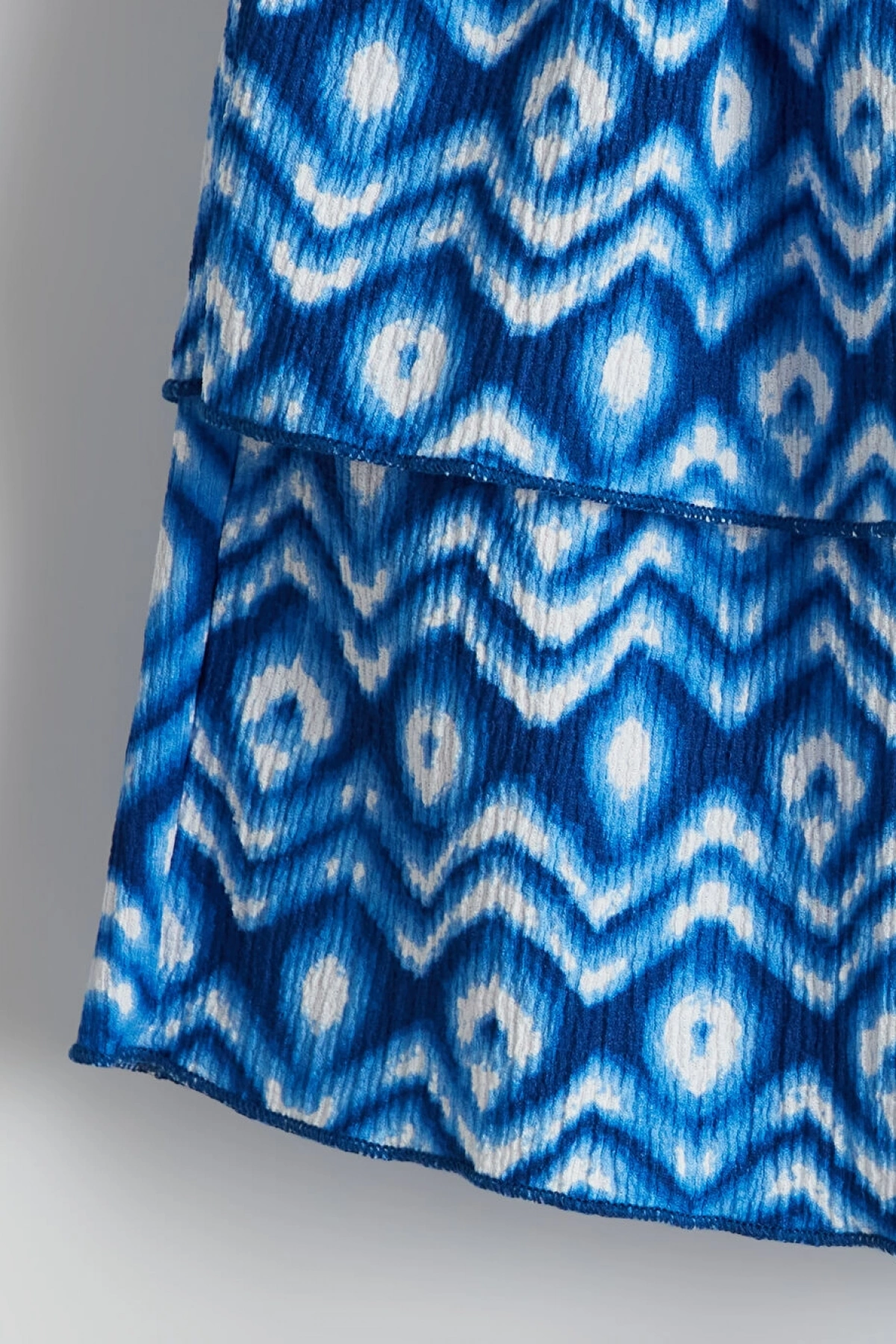 LCW Kids Mavi Beli Lastikli Fırfırlı Kız Çocuk Etek