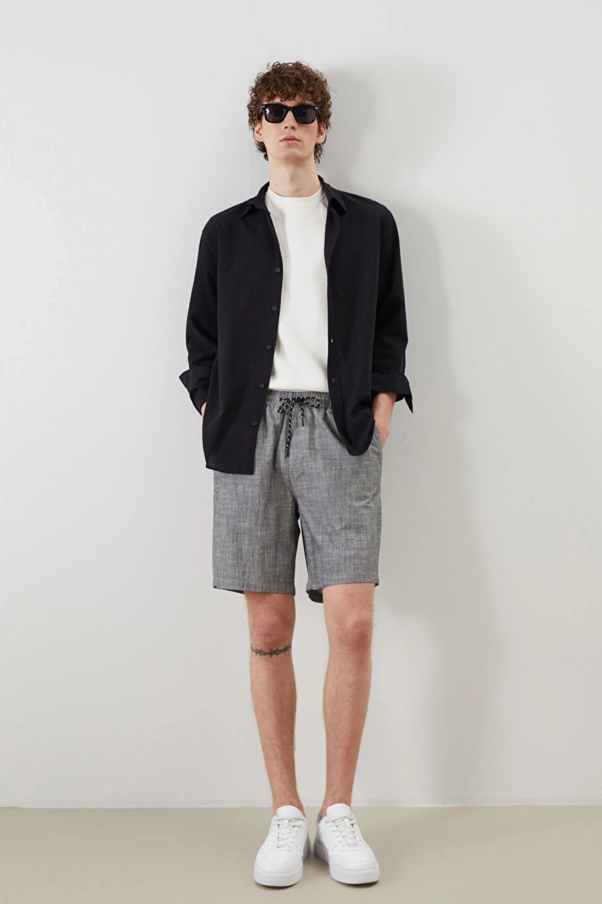 XSIDE Standart Kalıp Poplin Erkek Şort