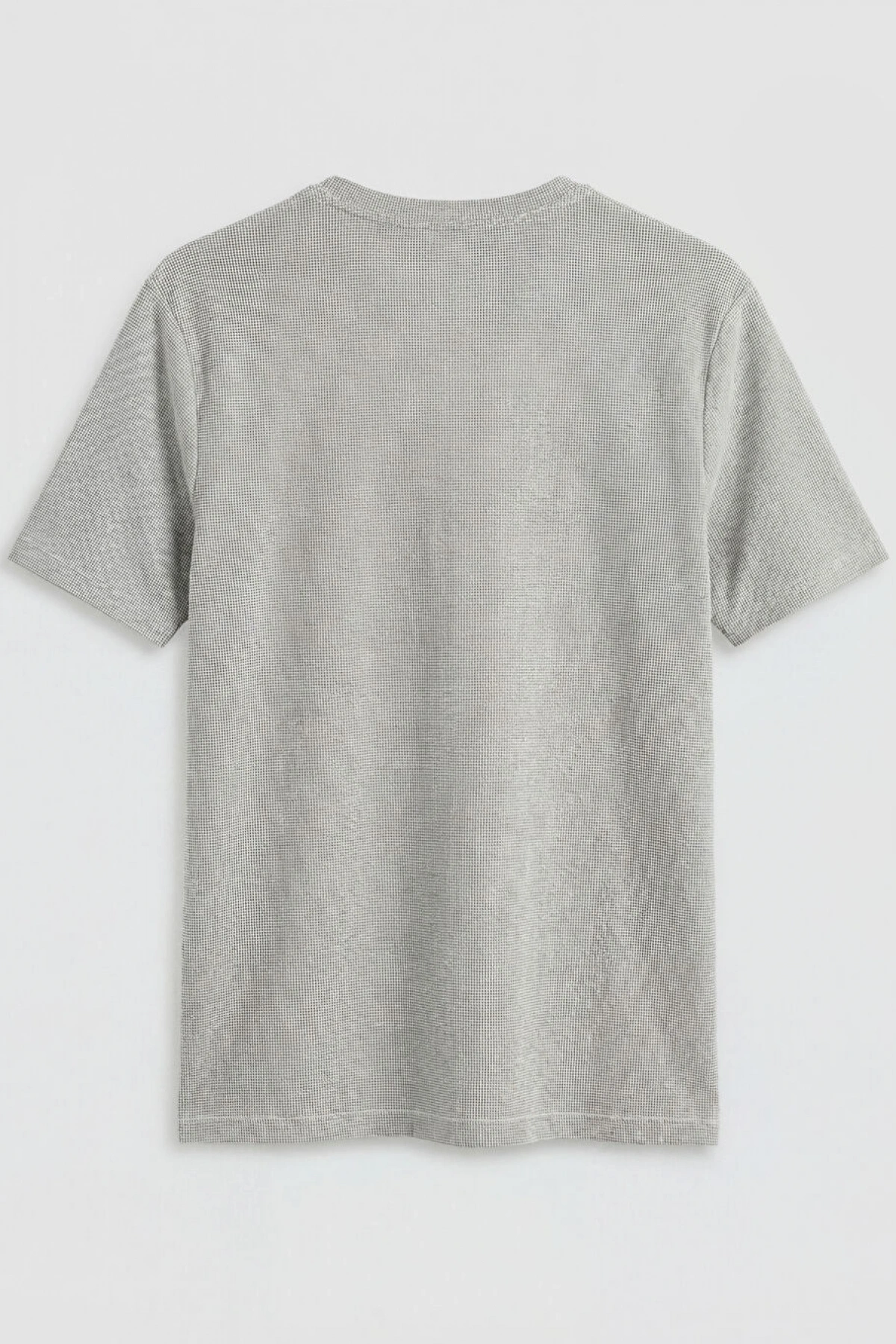 LCWAIKIKI Classic Gri Bisiklet Yaka Erkek Tişört