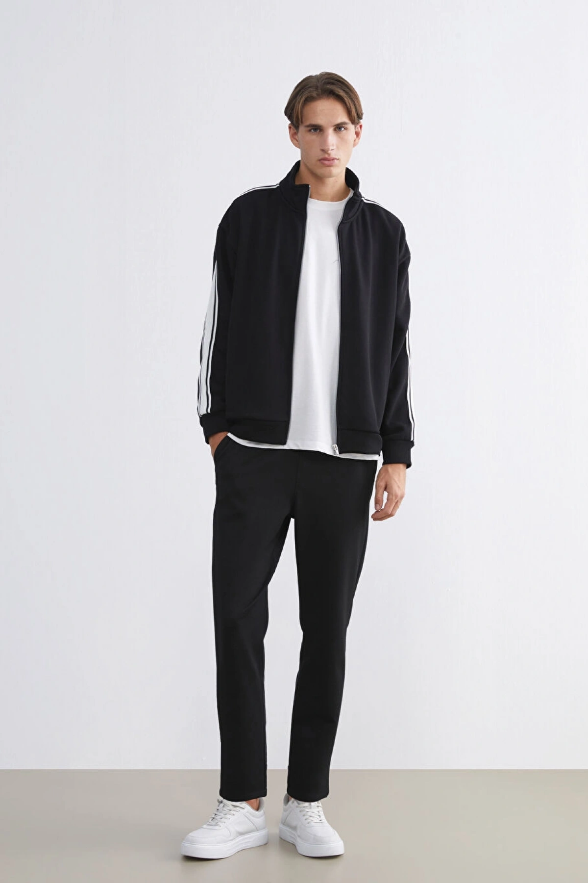 XSIDE Siyah Standart Kalıp Erkek Pantolon