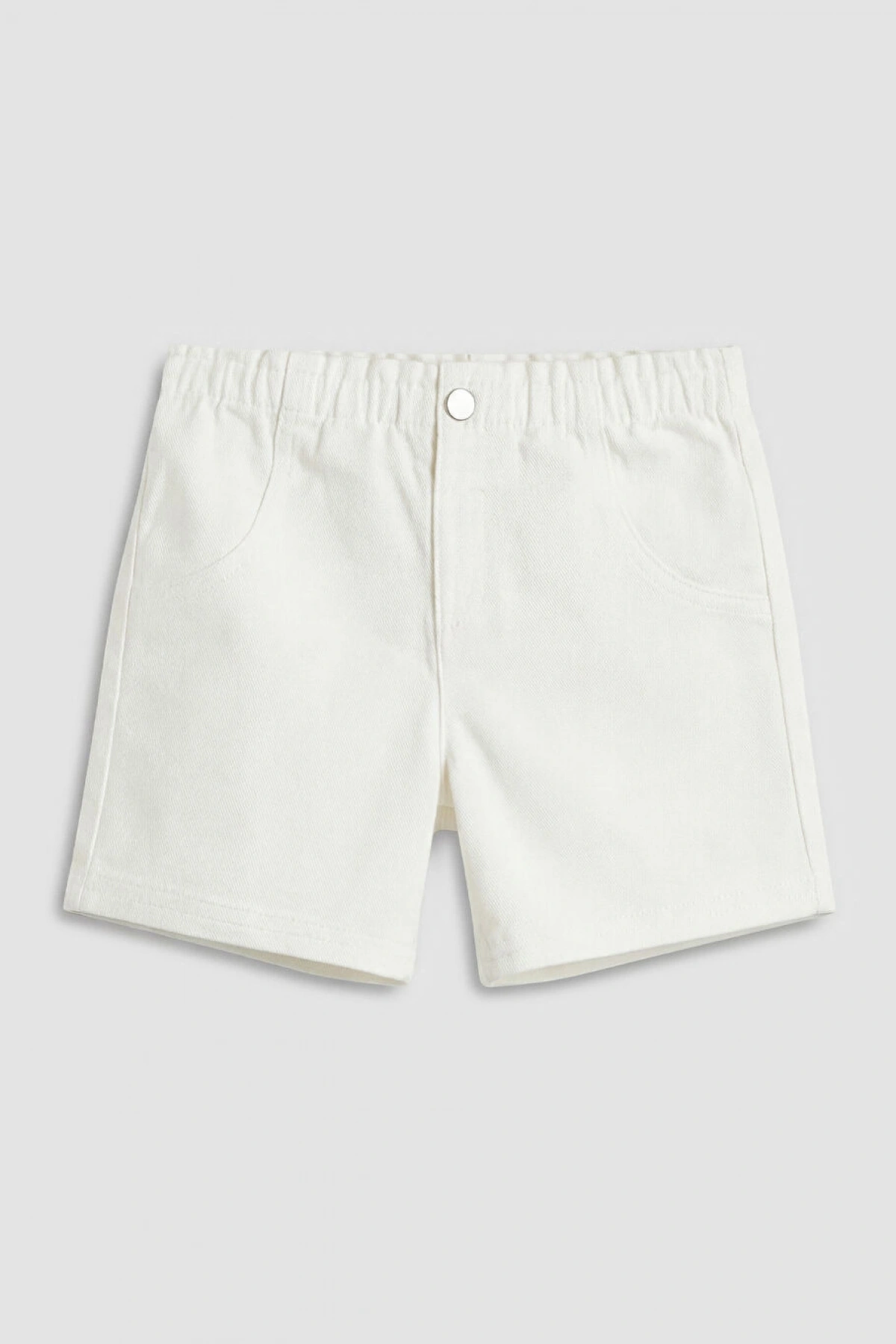 LCW baby Ekru Kız Bebek Gabardin Şort