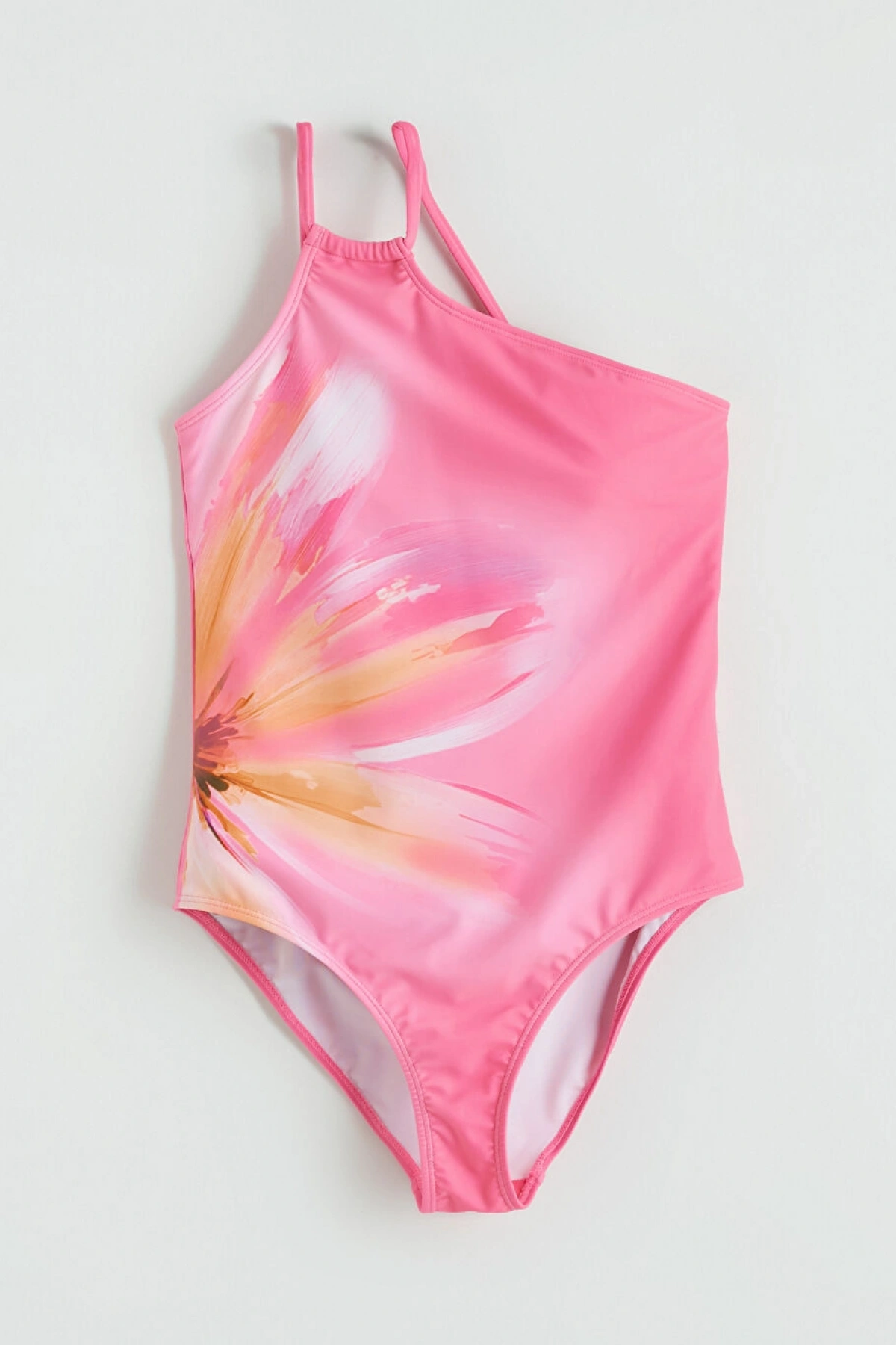 LCW Kids Pembe Baskılı Kız Çocuk Mayo