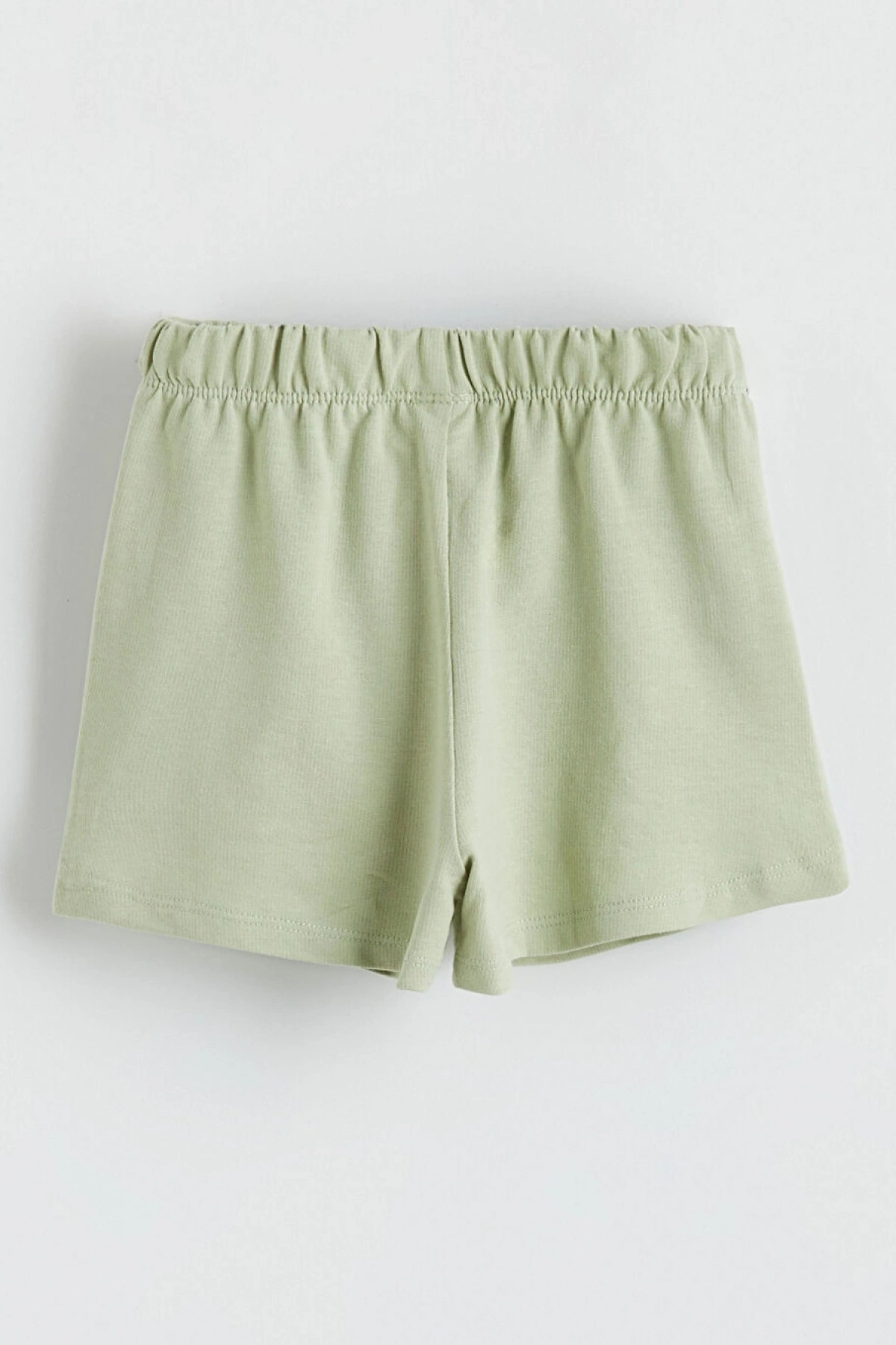 LCW baby Yeşil Beli Lastikli Kız Bebek Şort