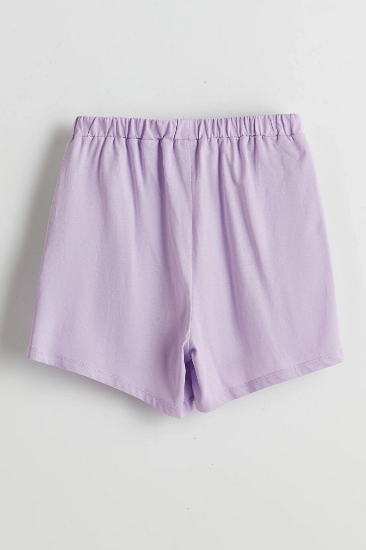 LCW Kids Lila Beli Lastikli Basic Kız Çocuk Şort
