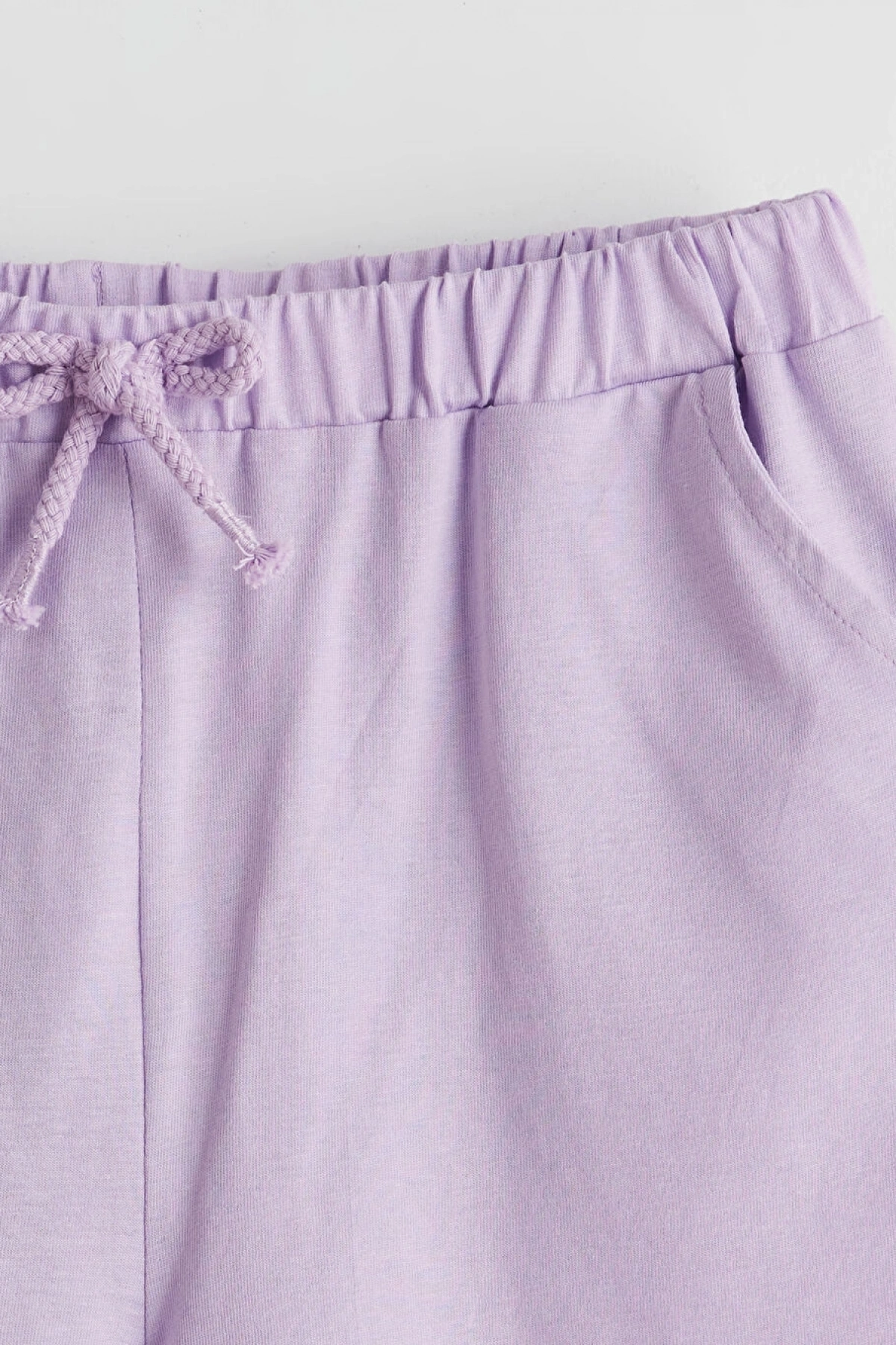 LCW Kids Lila Beli Lastikli Basic Kız Çocuk Şort