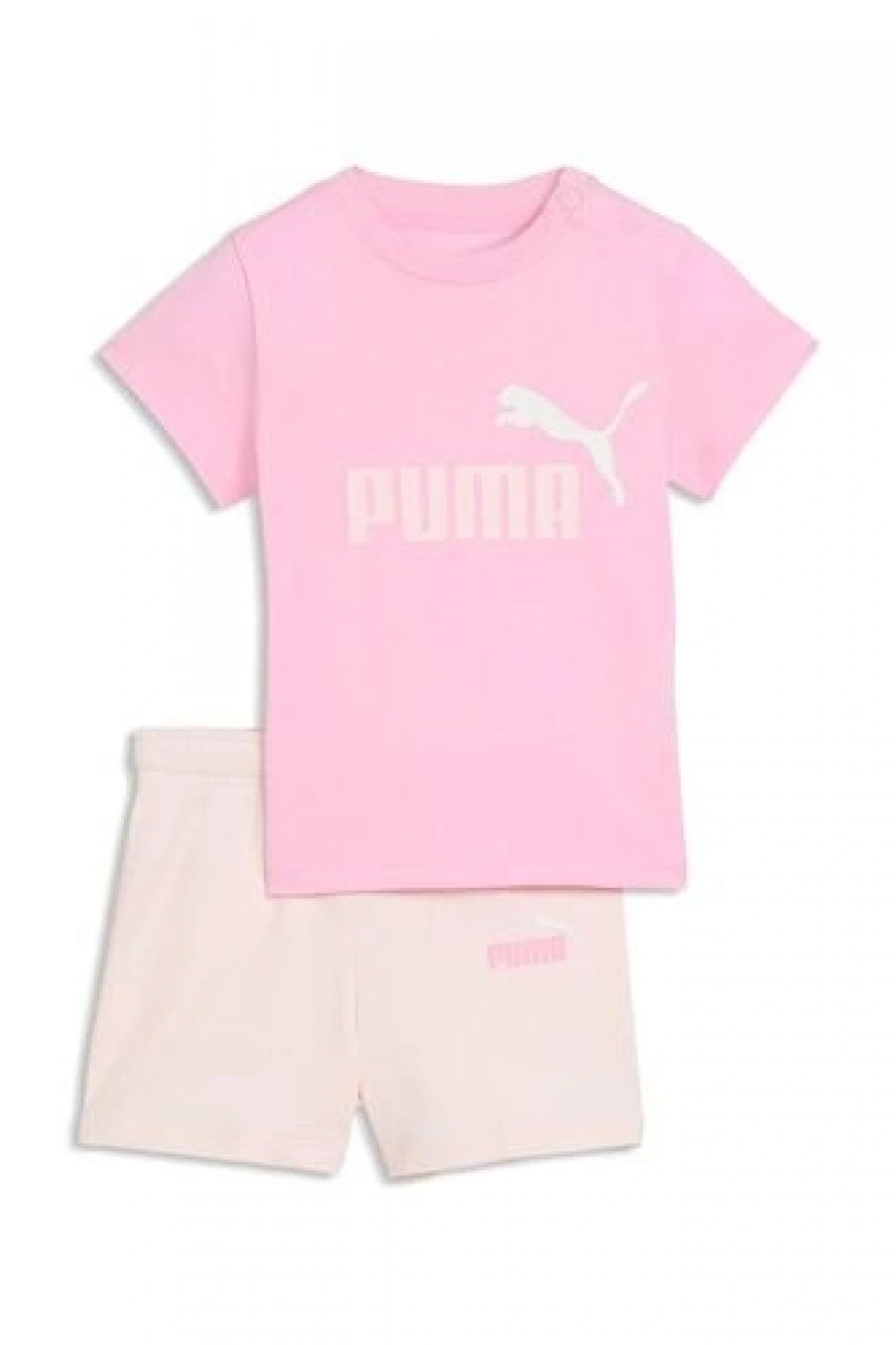 Puma MINICATS ESS Tişört ve Şort Takımı INF - Pembe Parıltılı