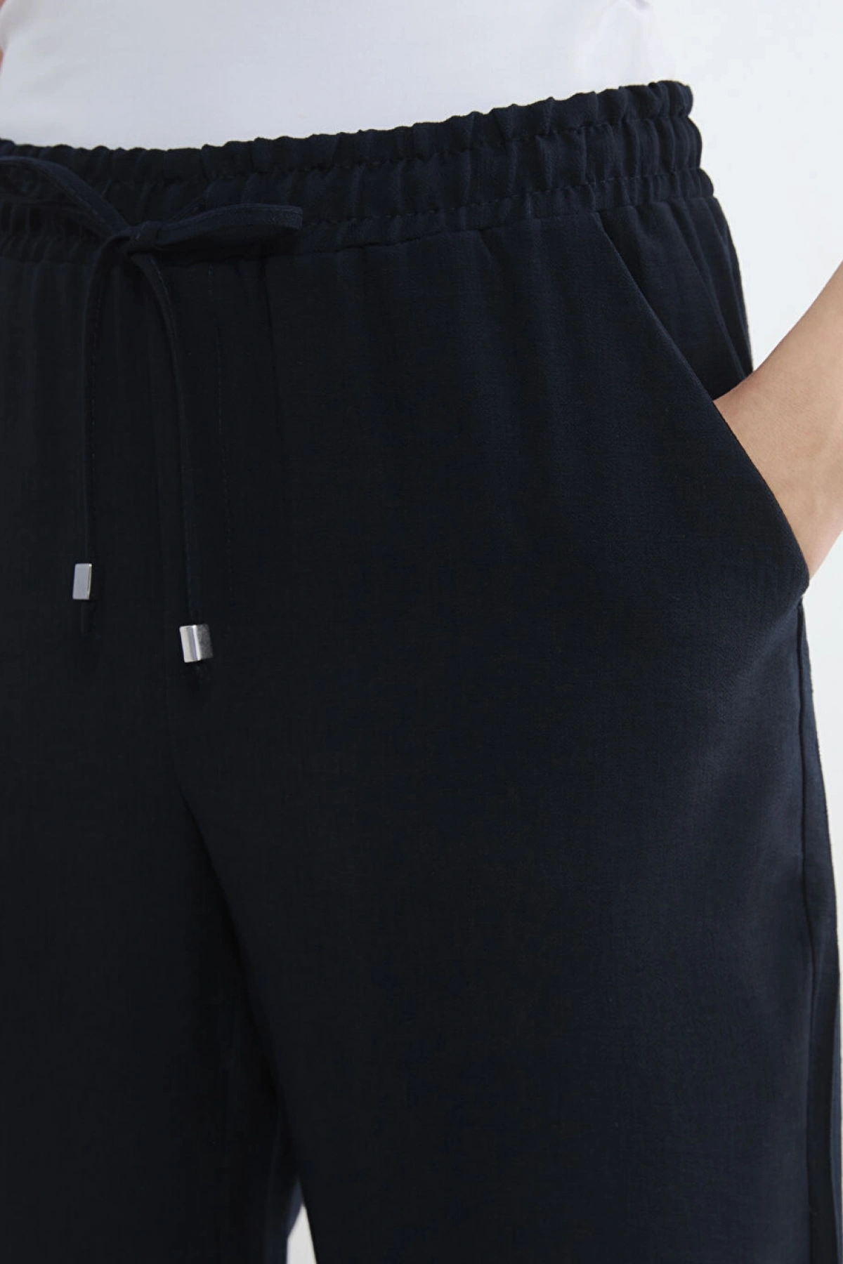 LCW EVERYDAY Lacivert Beli Lastikli Kadın Pantolon