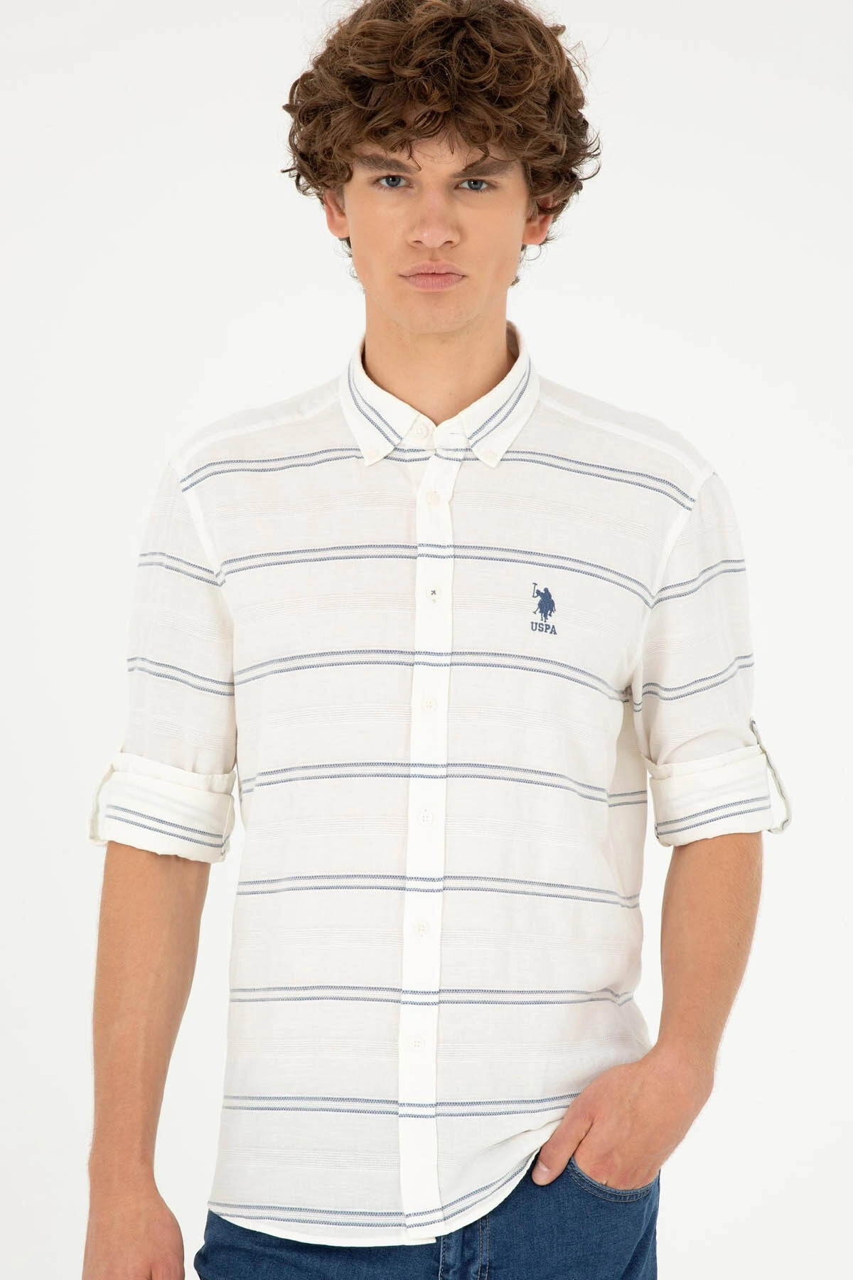 U.S. Polo Assn. U.S. Polo Assn. Lacivert Erkek Gömlek