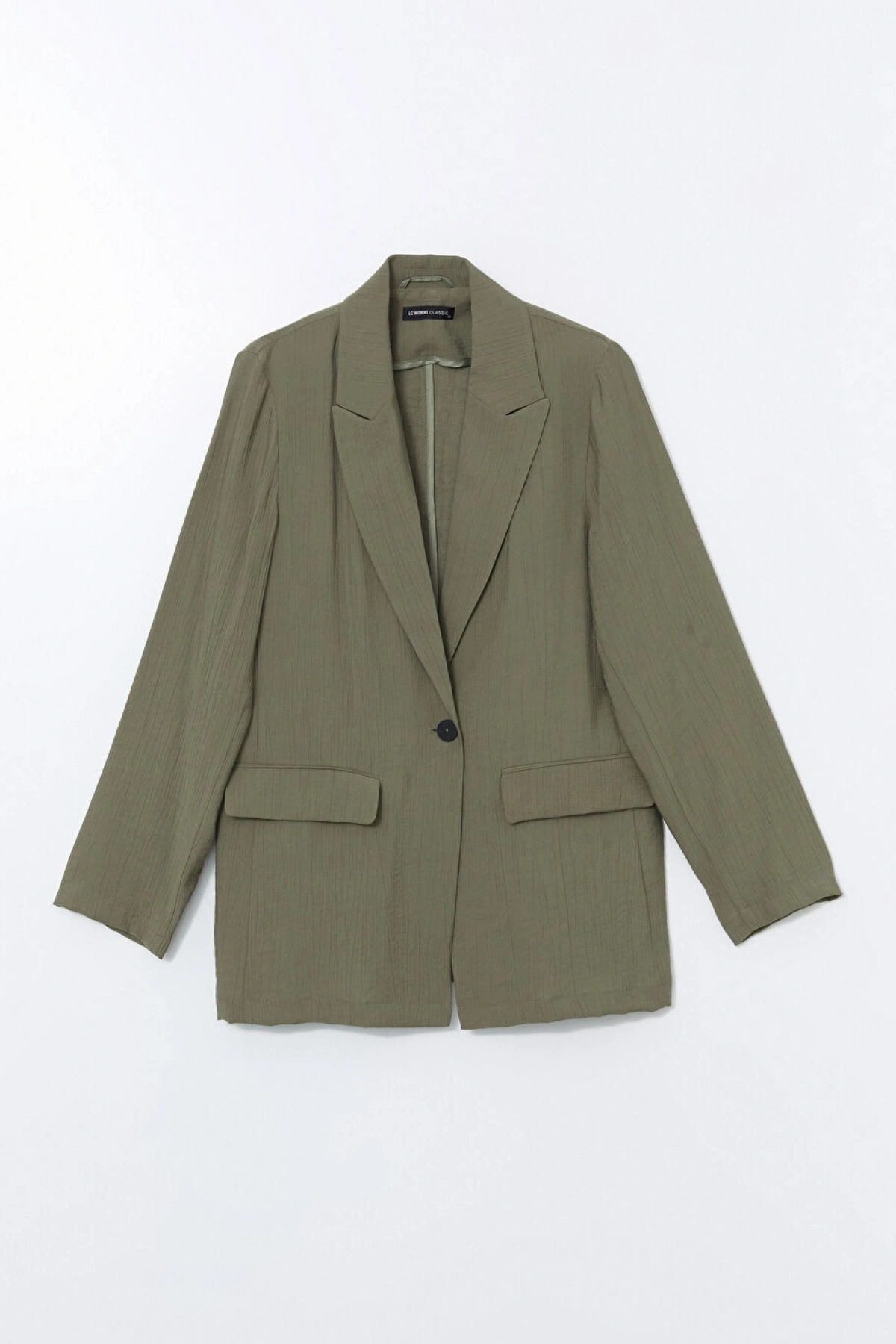 LCWAIKIKI Classic Haki Regular Fit Kadın Blazer Ceket