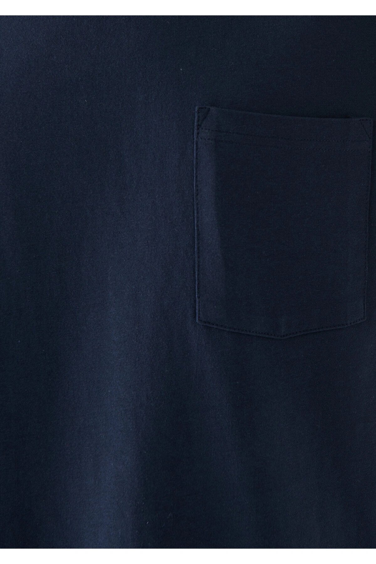 Mavi Cepli Lacivert Basic Tişört Loose Fit / Bol Rahat Kesim