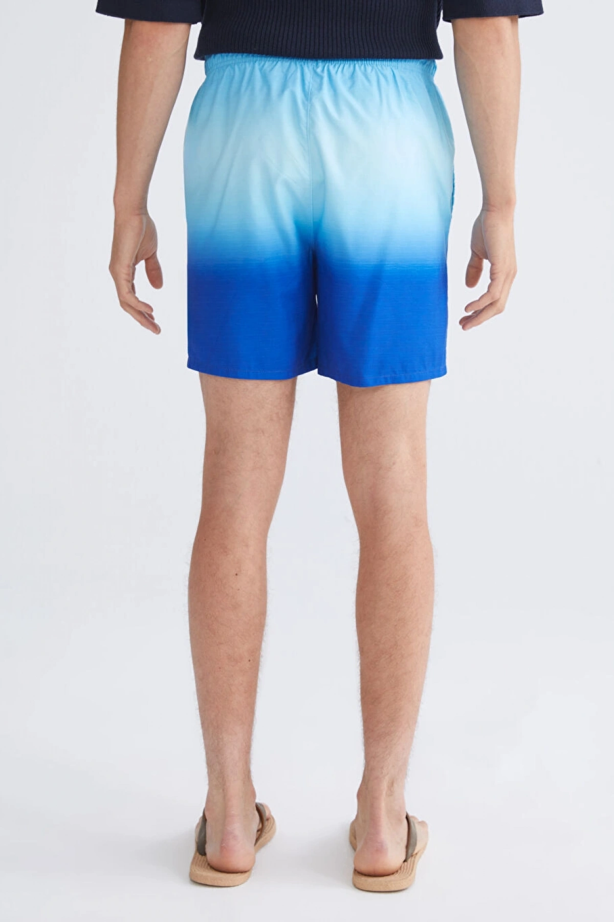 LCW SWIMWEAR Lacivert Kısa Boy Desenli Erkek Deniz Şortu