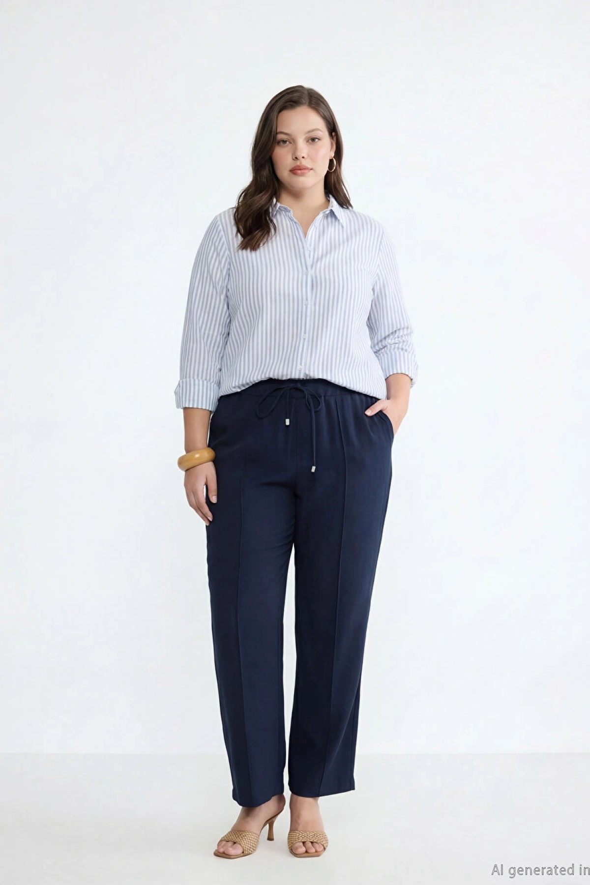 LCW EVERYDAY Lacivert Beli Lastikli Kadın Pantolon