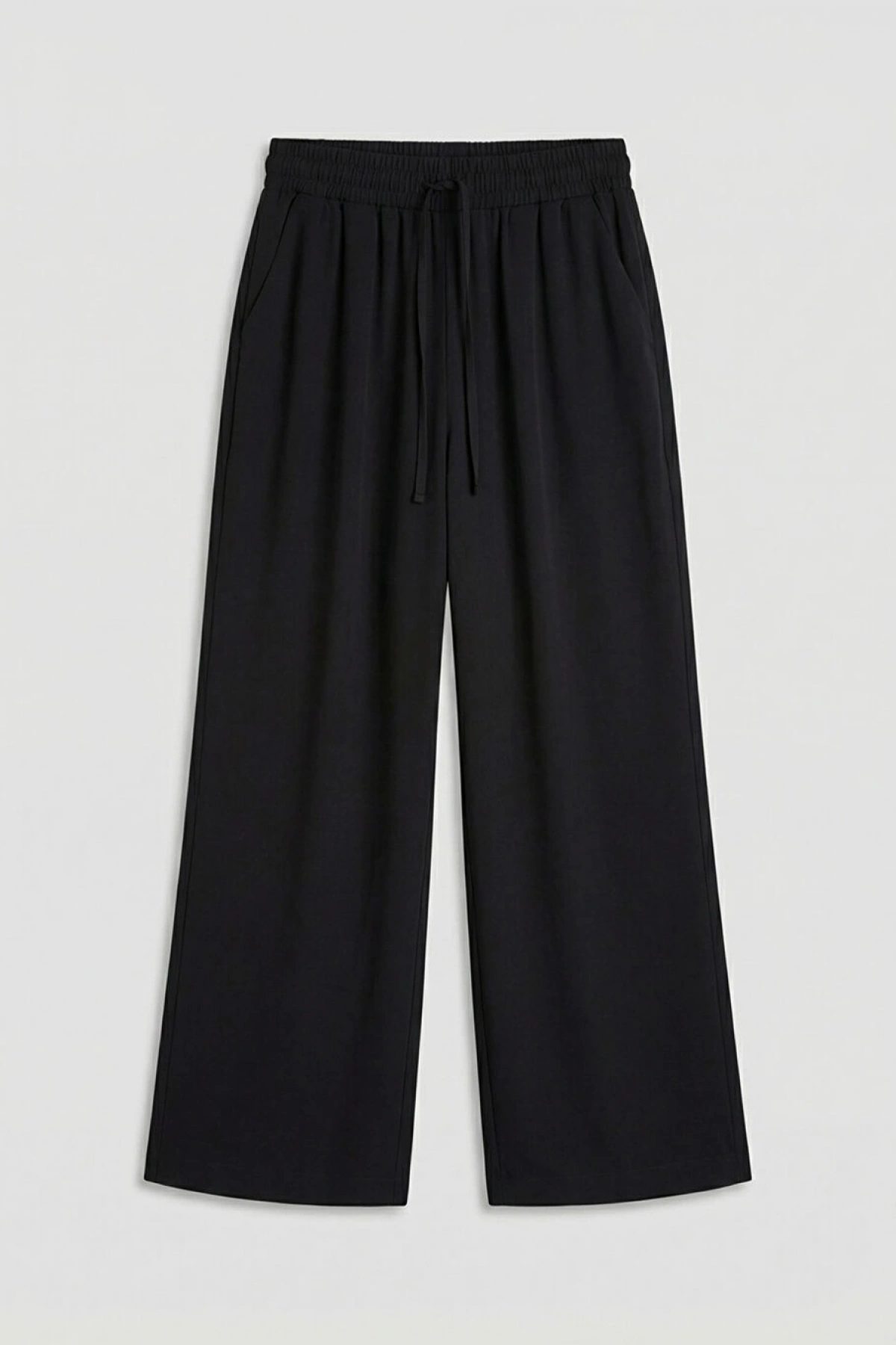 LCWAIKIKI Classic Siyah Beli Lastikli Kadın Pantolon