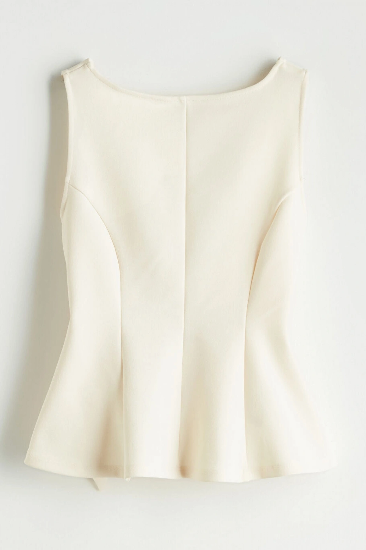 LCW Vision Ekru Kayık Yaka Peplum Bluz