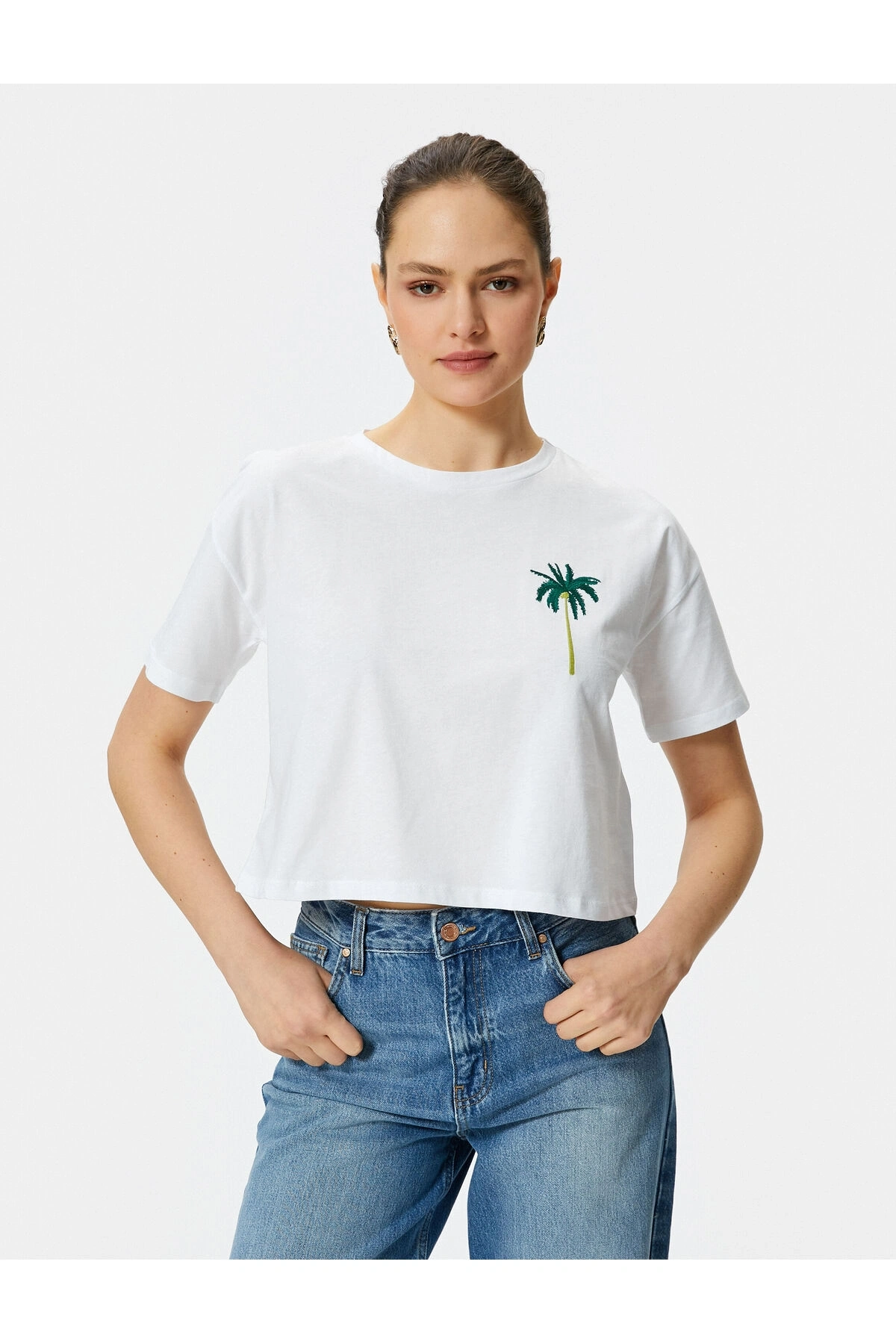 Koton Kadın T-shirt Beyaz