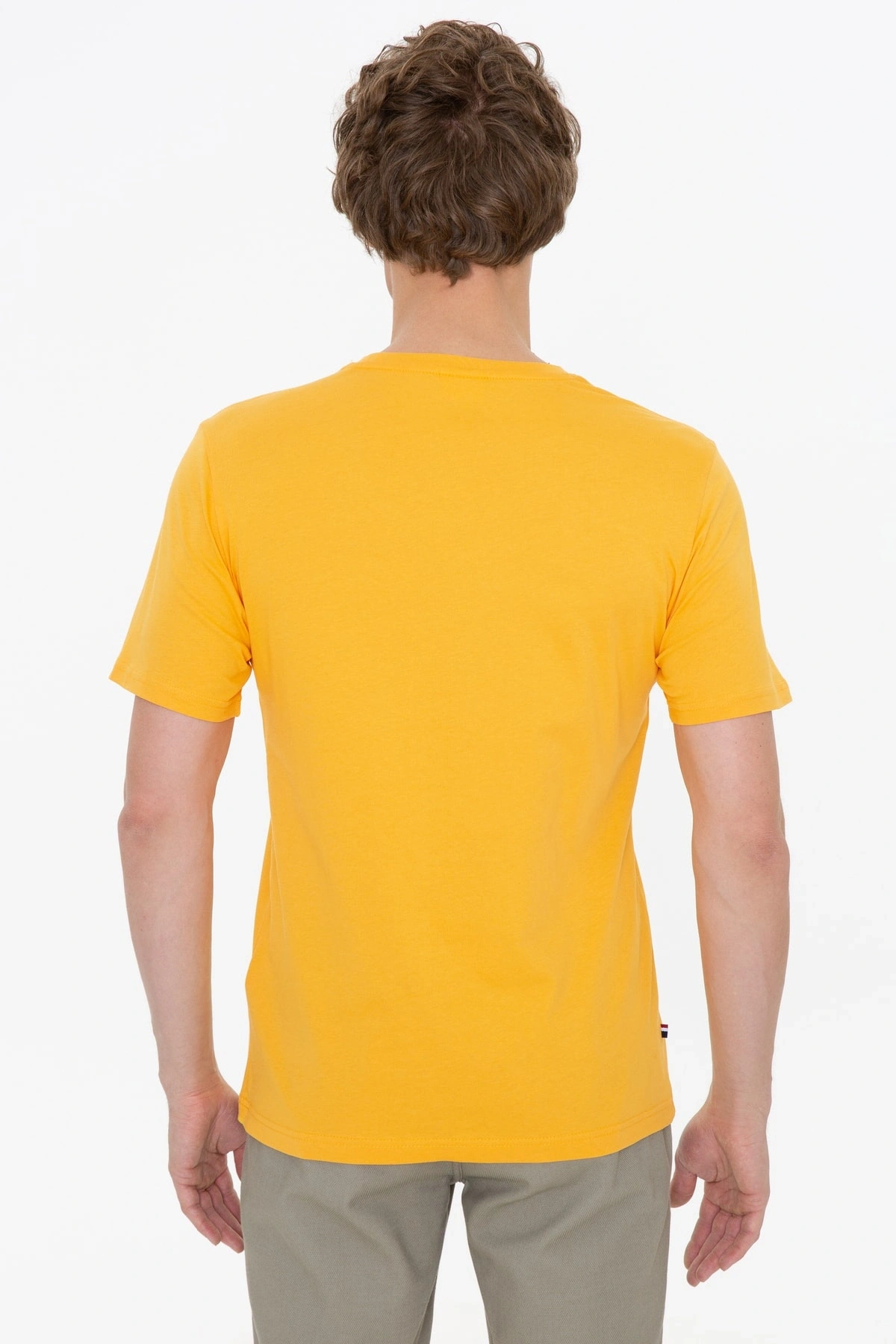 U.S. Polo Assn. Koyu Sarı Erkek T-shirt