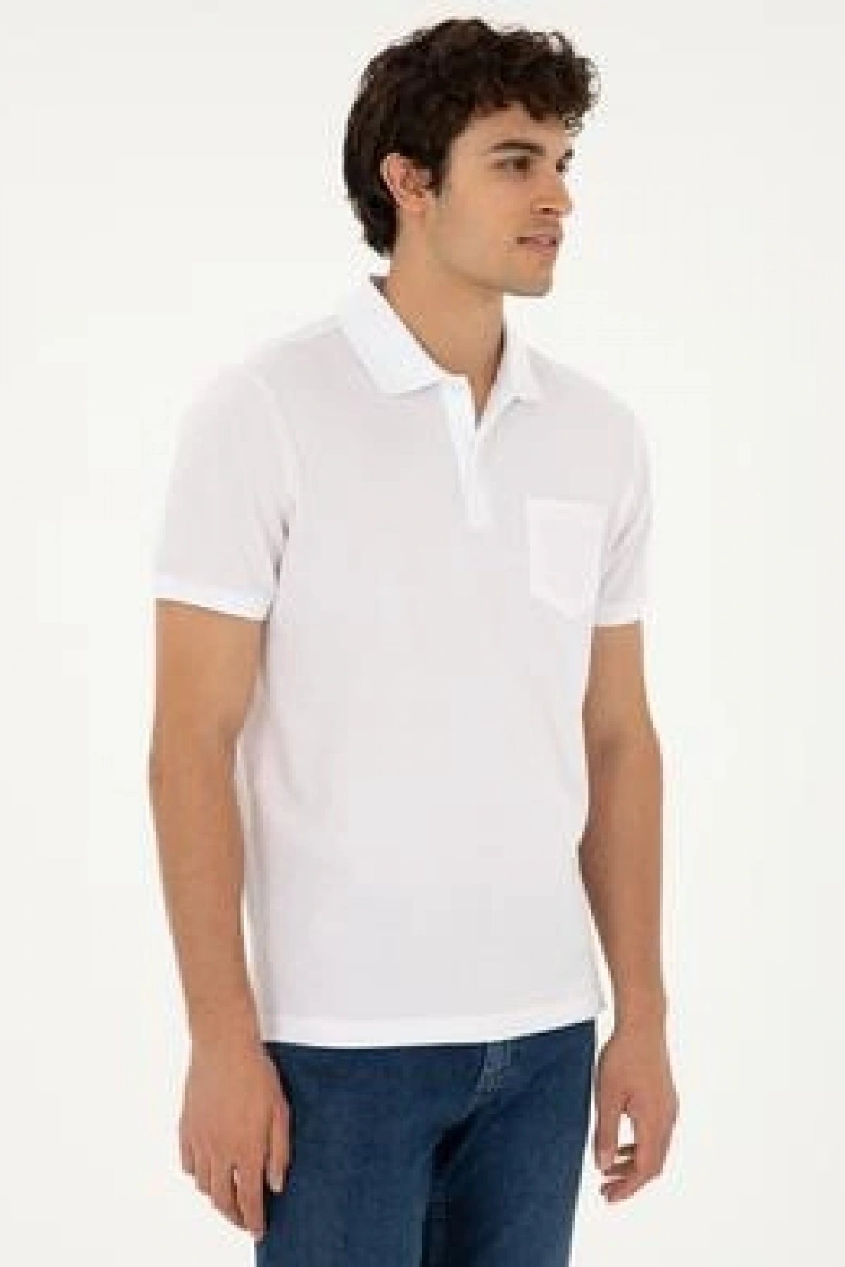 U.S.POLO Erkek Regular Fit Polo Yaka Pembe Tişört