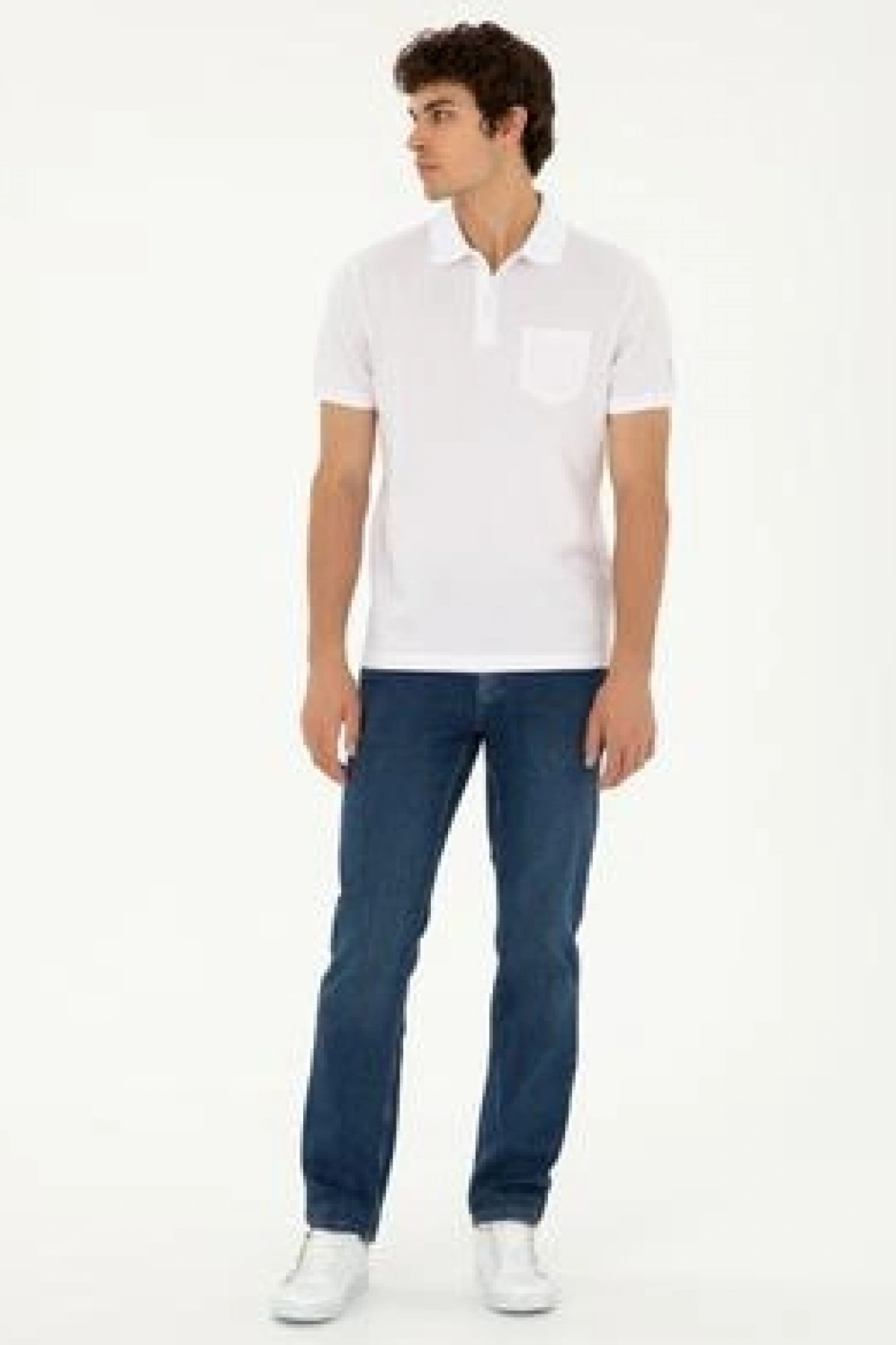 U.S.POLO Erkek Regular Fit Polo Yaka Pembe Tişört