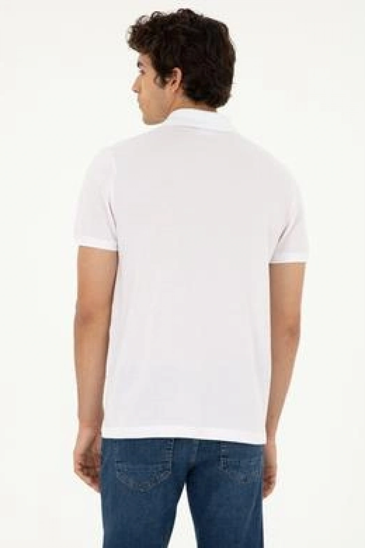 U.S.POLO Erkek Regular Fit Polo Yaka Pembe Tişört