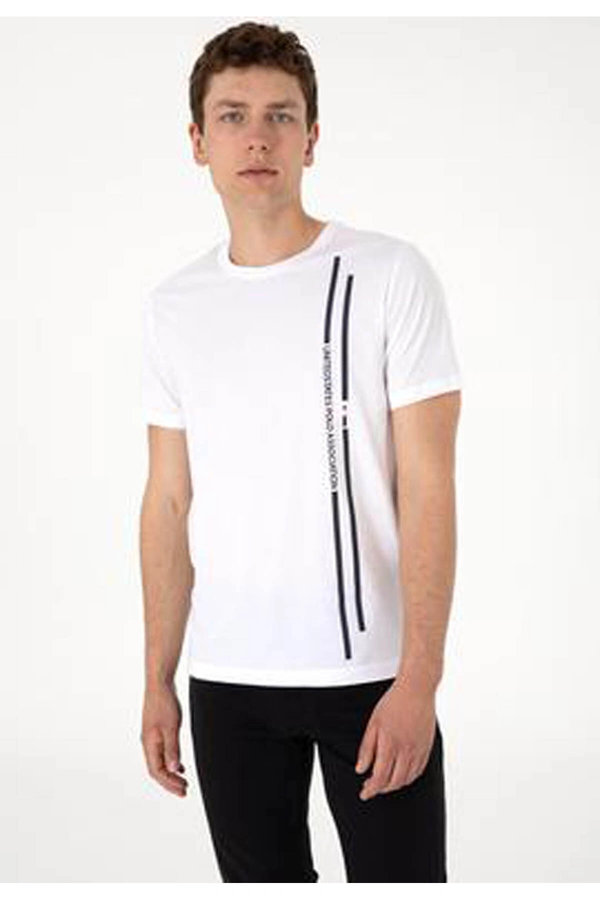 U.S. Polo Assn. U.S. Polo Assn. Lıonel Beyaz Erkek T-Shirt