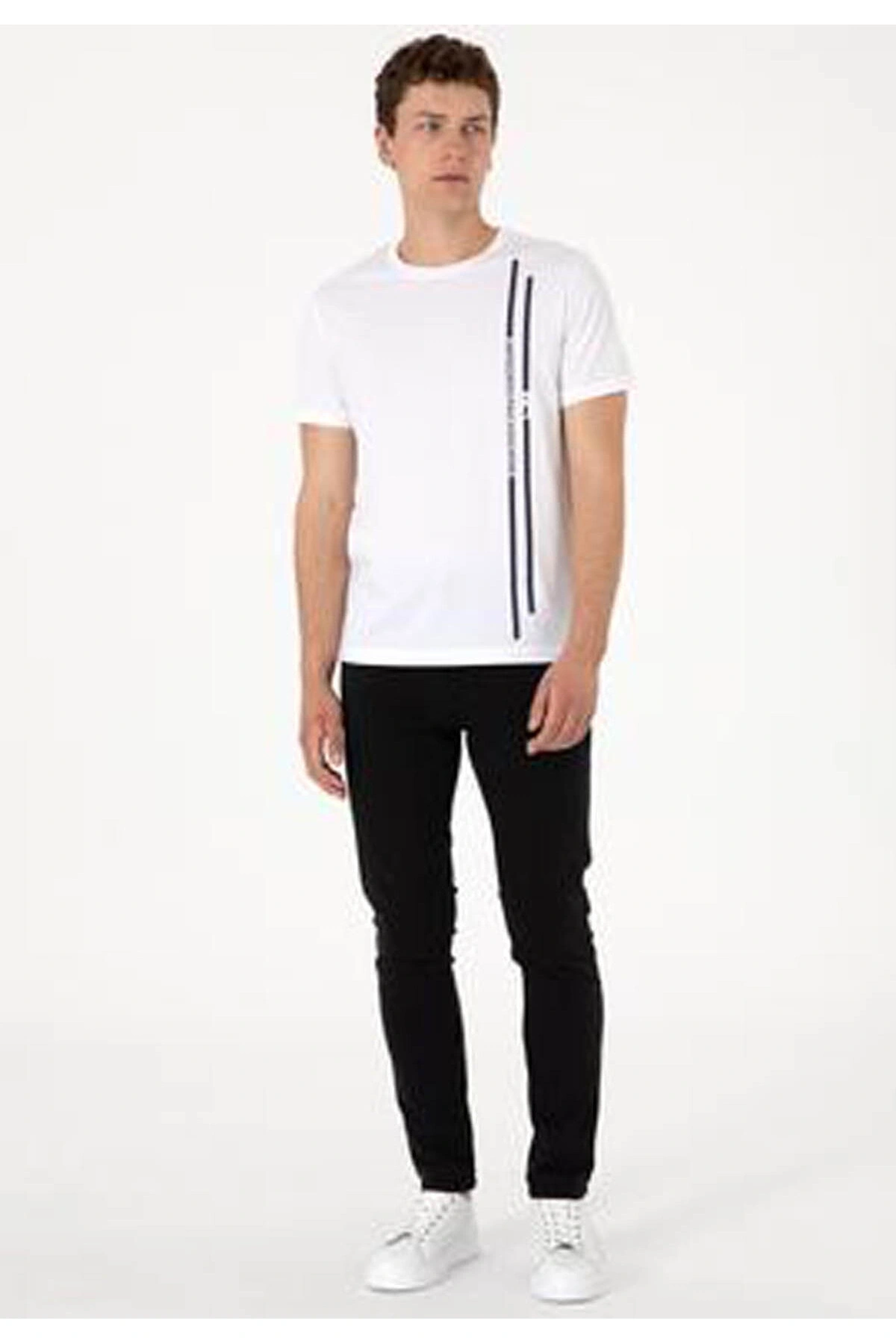 U.S. Polo Assn. U.S. Polo Assn. Lıonel Beyaz Erkek T-Shirt