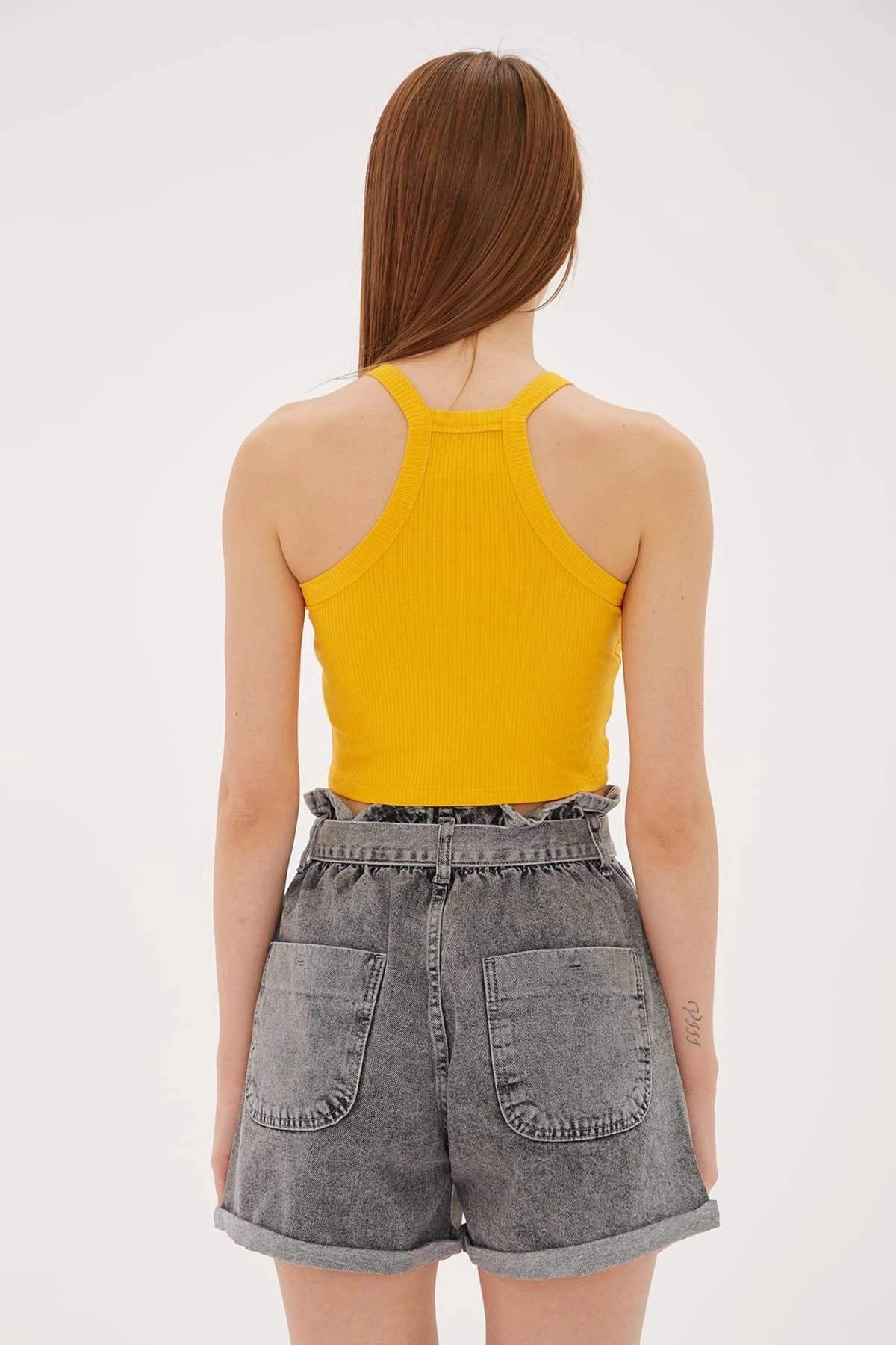 Fashion Friends Askılı Crop Atlet Turuncu
