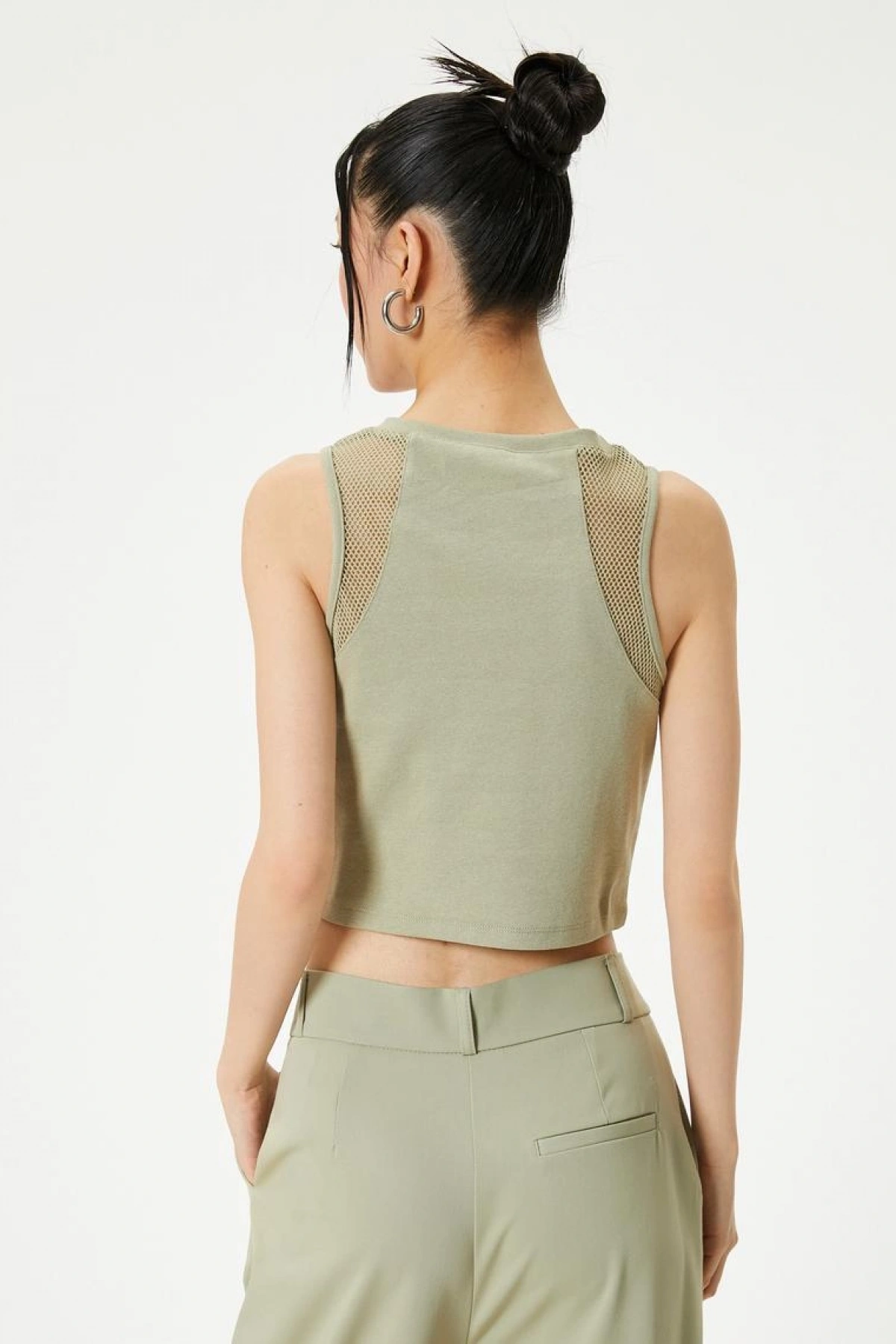 KOTON File Detaylı Kısa Atlet Pamuklu Slim Fit