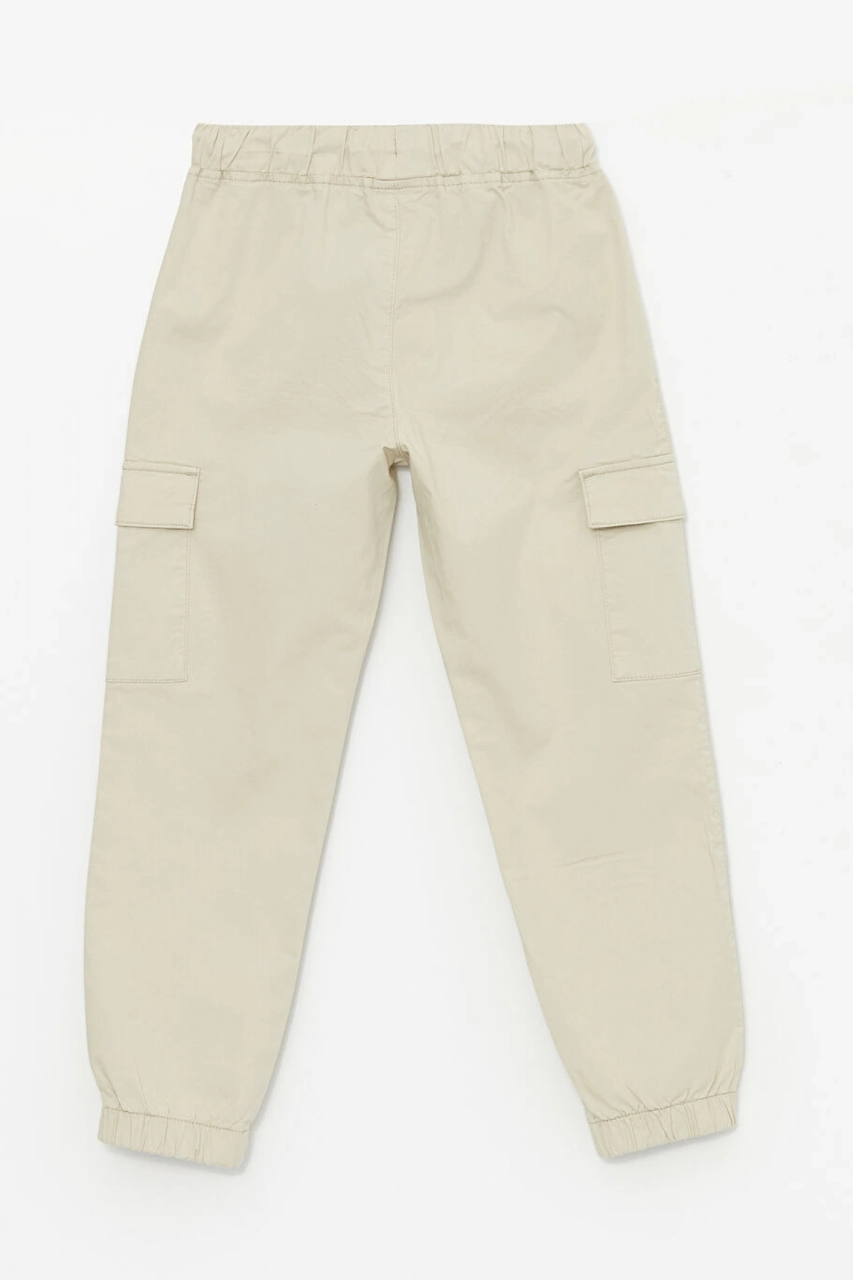 LCW Kids Gri Rahat Kalıp Beli Lastikli Erkek Çocuk Kargo Jogger Pantolon