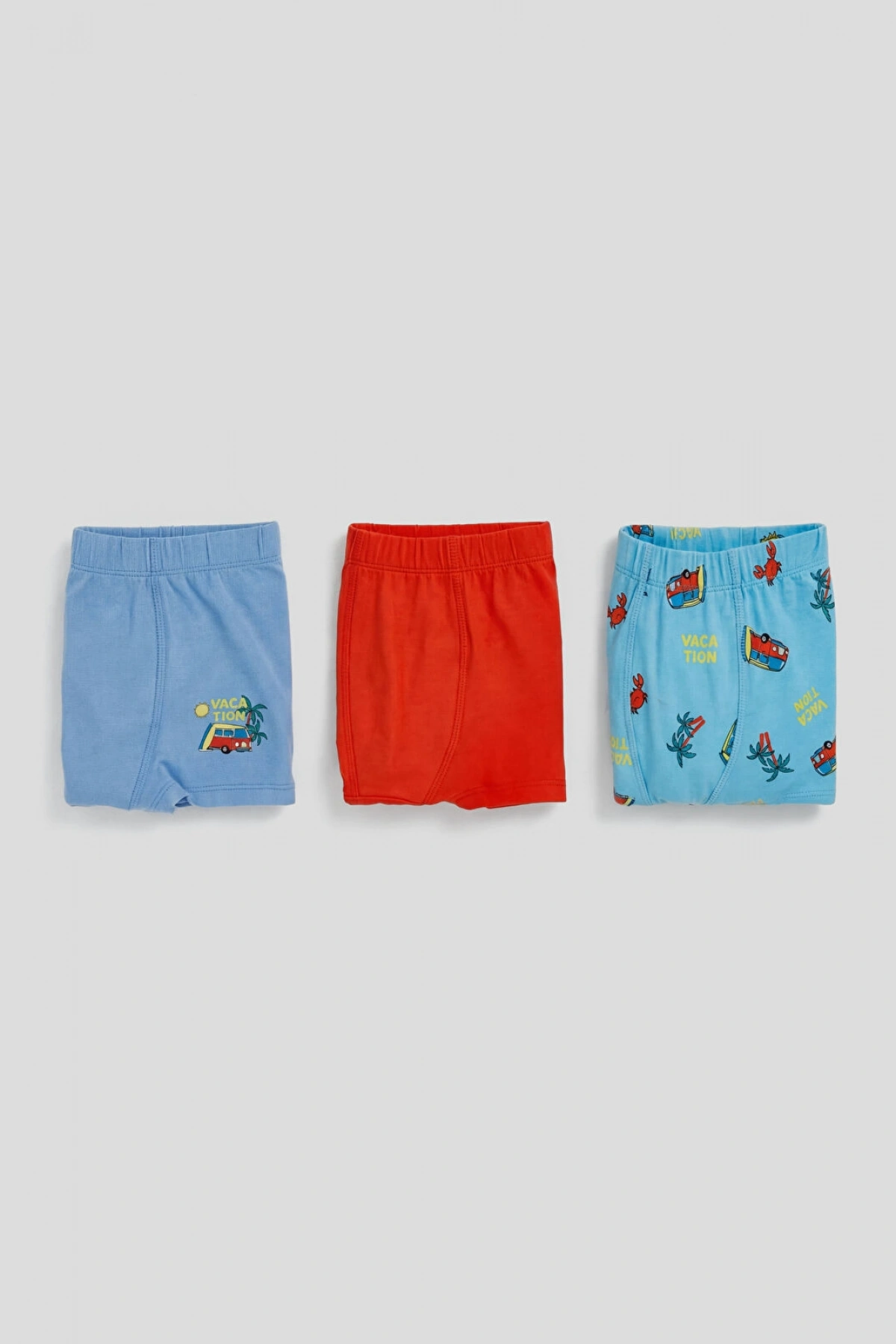 LCW Kids Mavi Baskılı Erkek Çocuk Boxer 3lü
