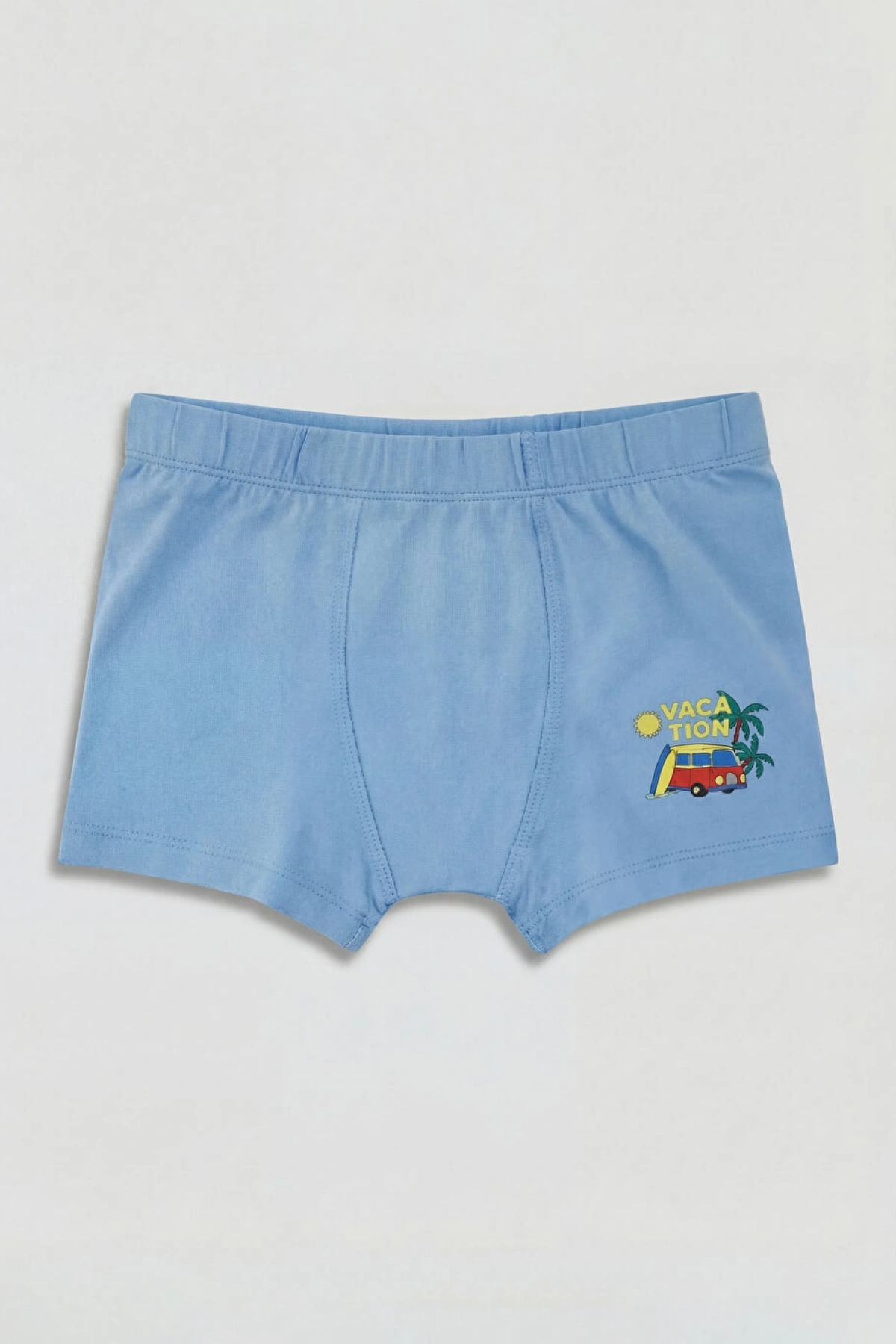 LCW Kids Mavi Baskılı Erkek Çocuk Boxer 3lü