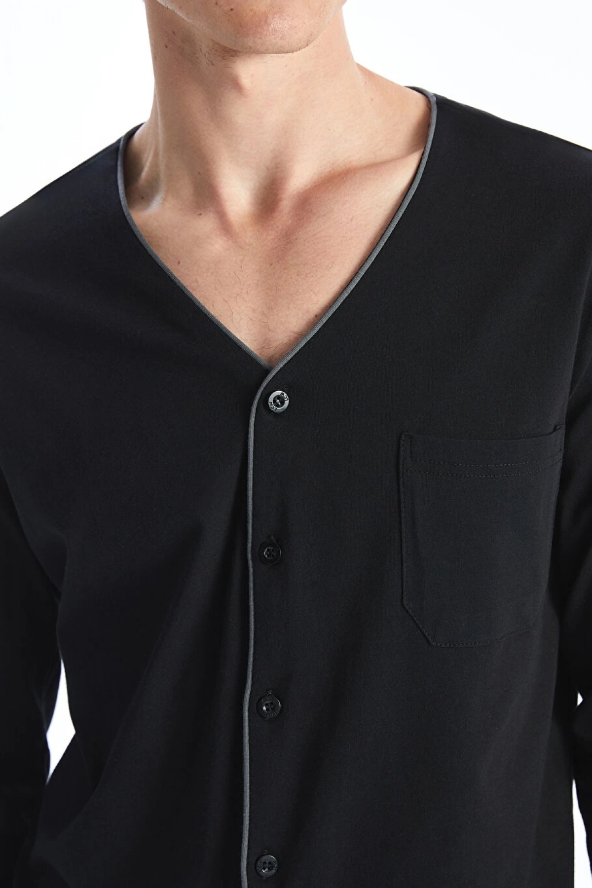 LC WAIKIKI Siyah Standart Kalıp Erkek Pijama Takımı