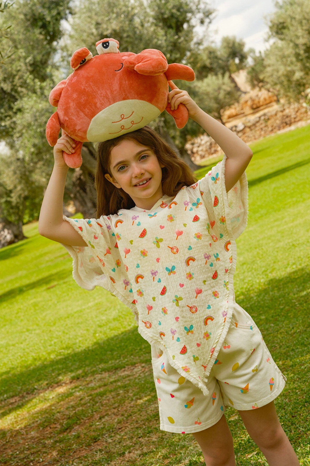 LCW Kids Beli Lastikli Gabardin Kız Çocuk Şort (S5)