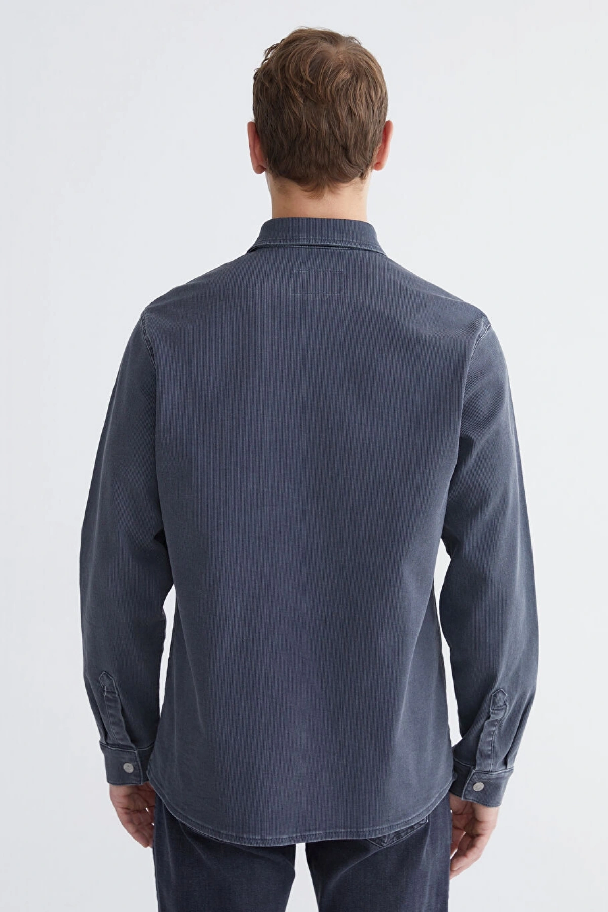 LCW Jeans Gri Rahat Kalıp Erkek Jean Gömlek