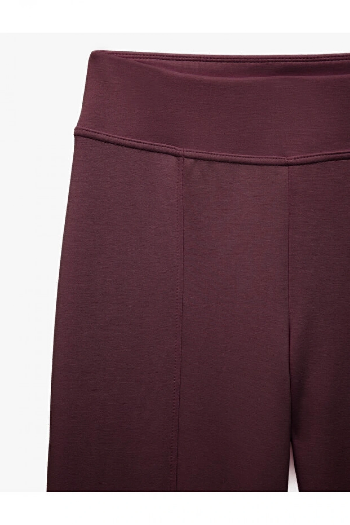 Koton Viskon Modal Kumaş Slim Fit Nervürlü İspanyol Paça Pantolon