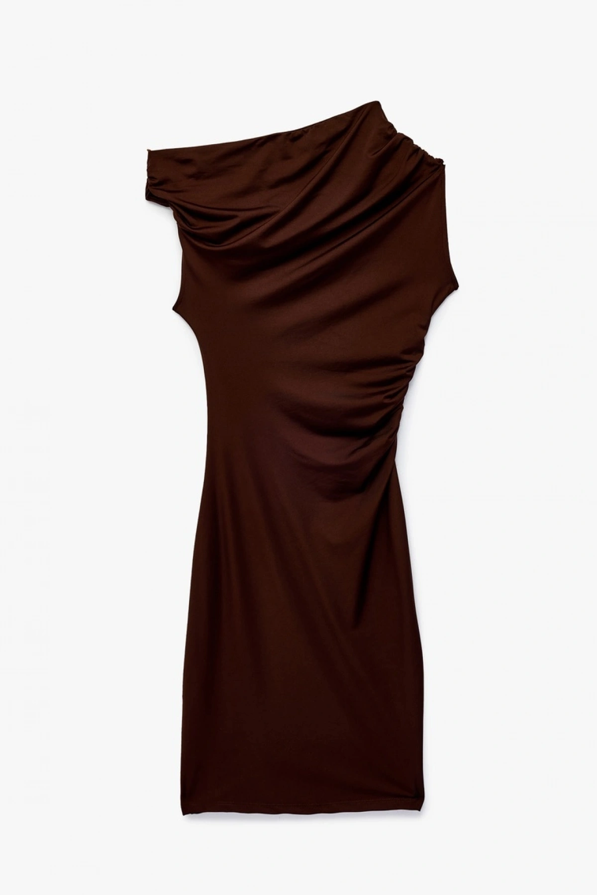Bürümcük Kumaş Slim Fit Fiyonk Detaylı Midi Etek