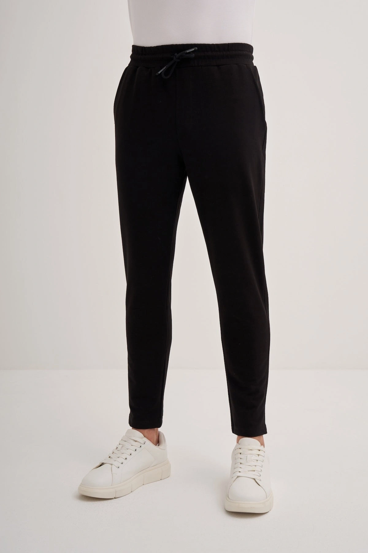 Slim Fit Pamuk Karışımlı Likralı 2 İplik Eşofman Altı