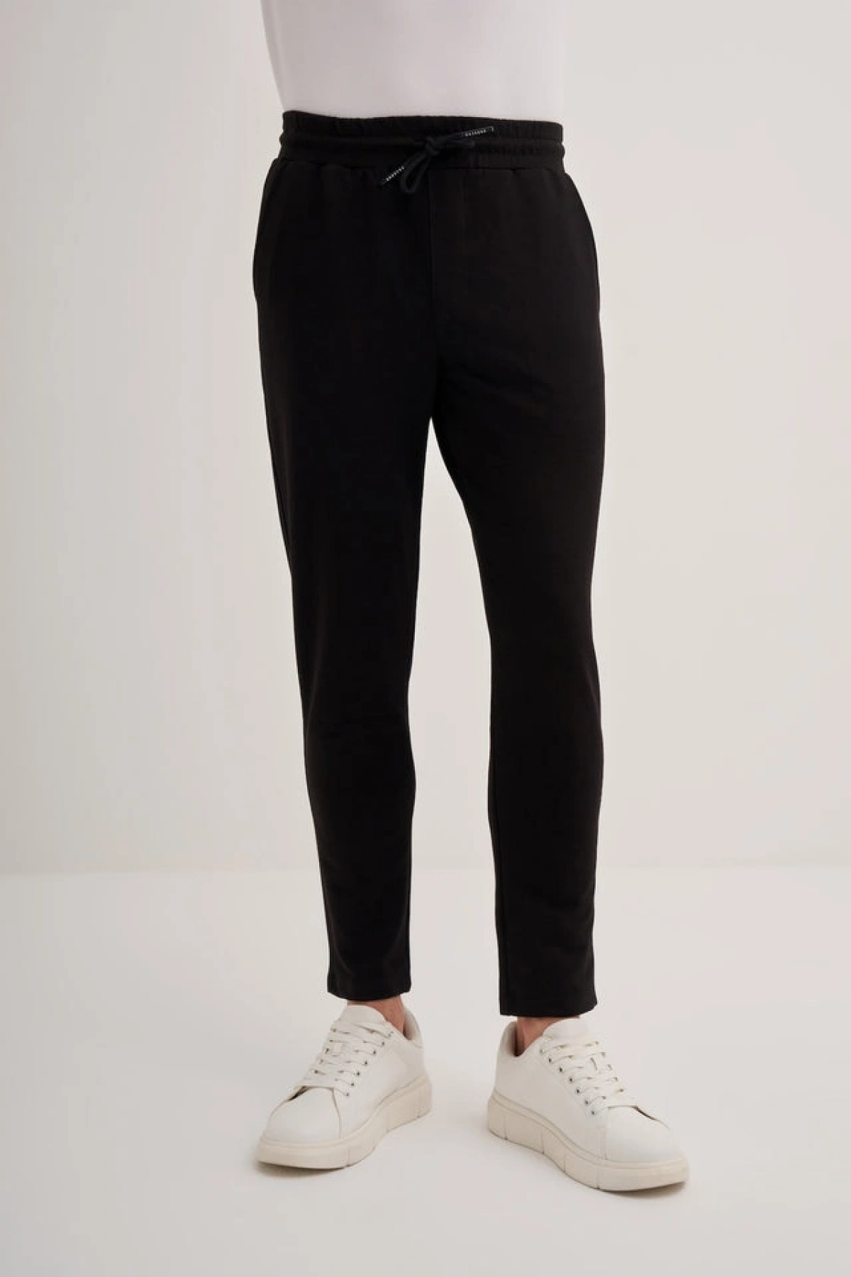 Slim Fit Pamuk Karışımlı Likralı 2 İplik Eşofman Altı